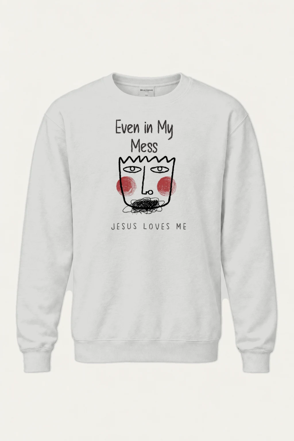 "Jesus Loves Me" Heavy Blend Unisex Crewneck Sweatshirt | Gildan 18000
