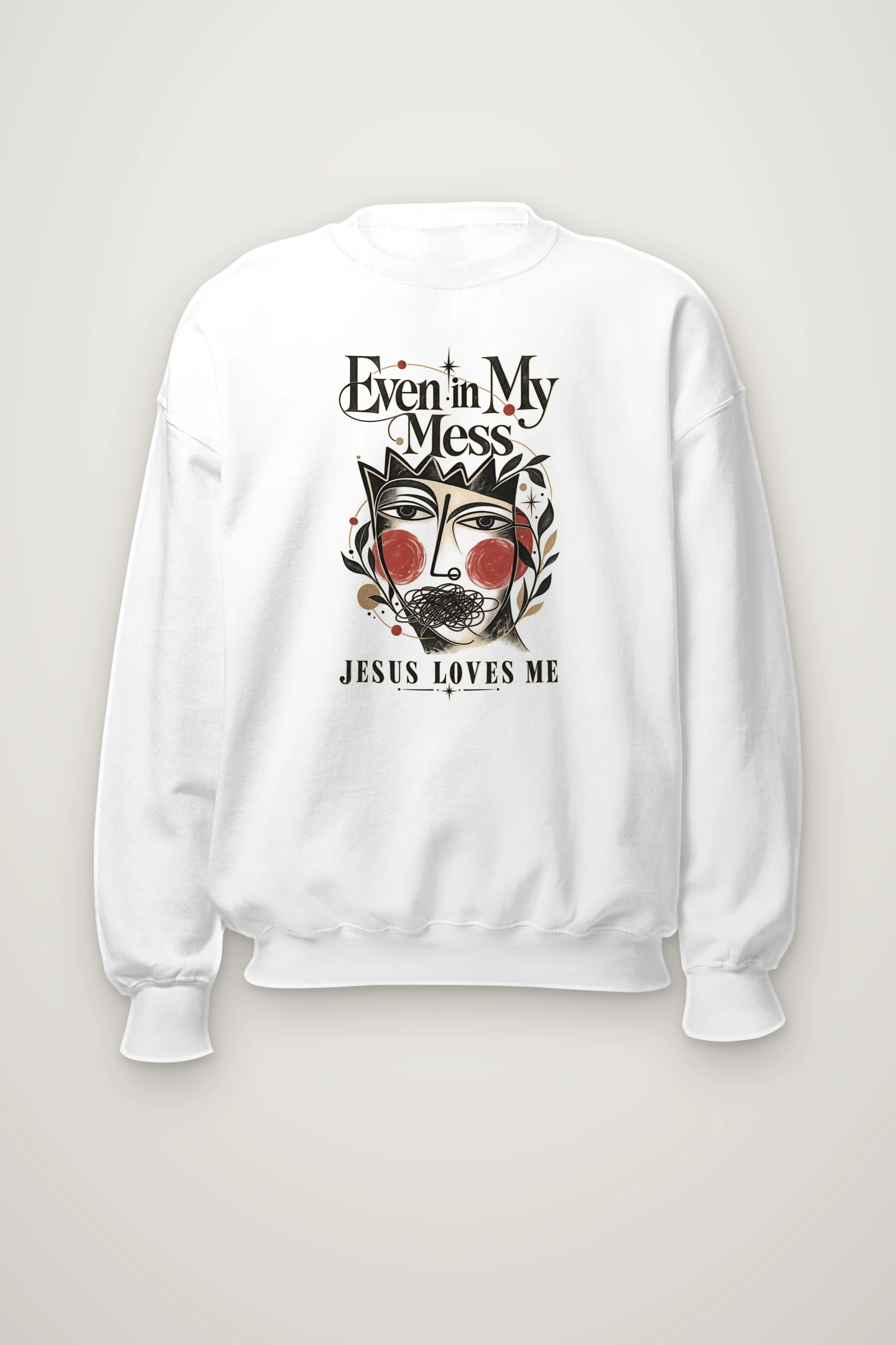"Jesus Loves Me" Heavy Blend Unisex Crewneck Sweatshirt