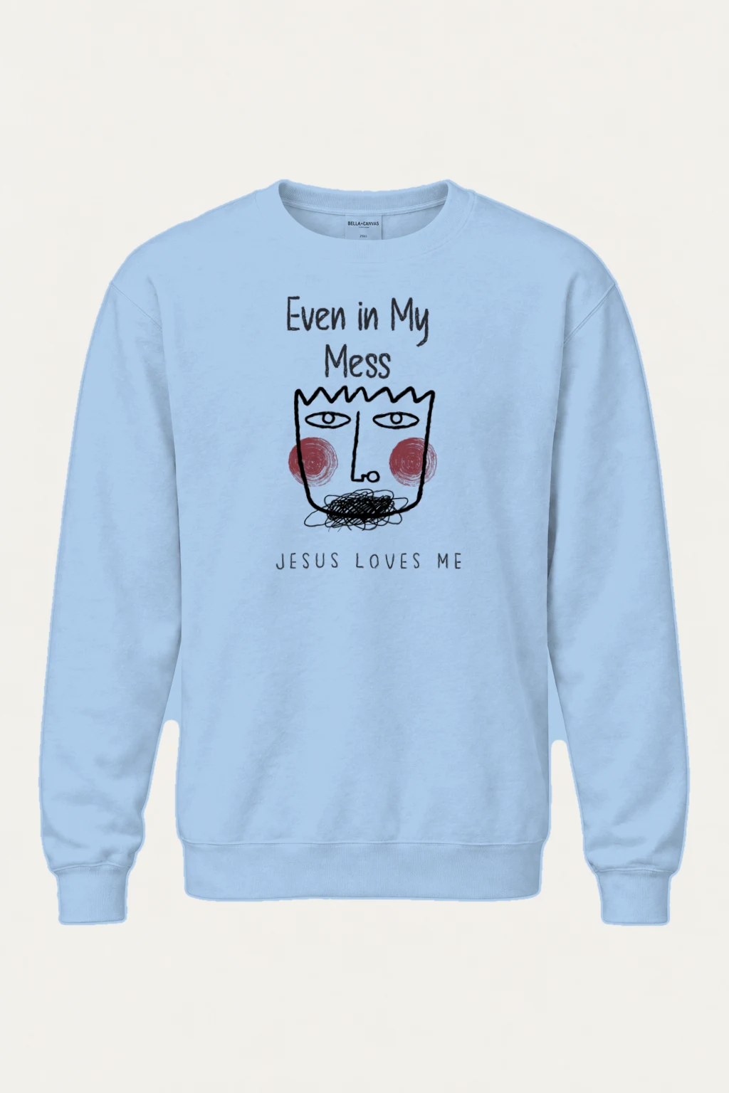 "Jesus Loves Me" Heavy Blend Unisex Crewneck Sweatshirt | Gildan 18000