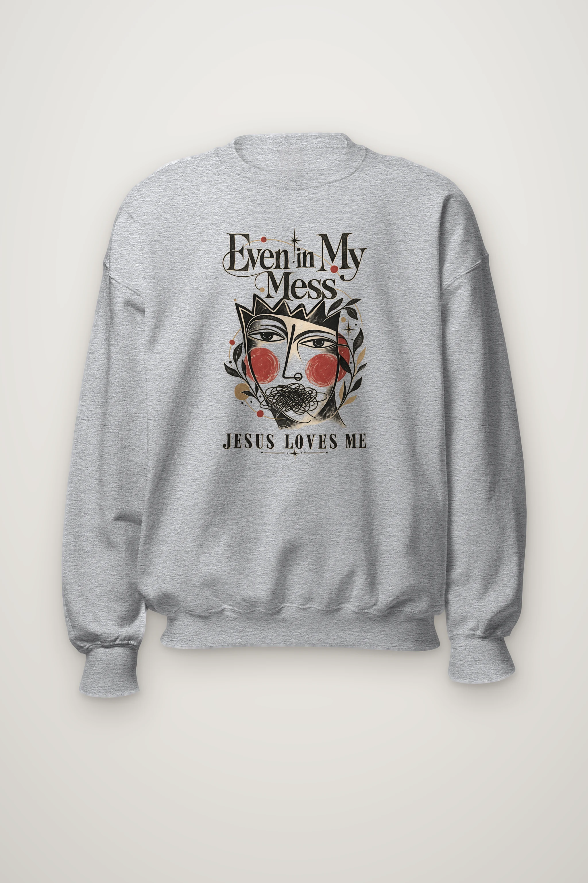 "Jesus Loves Me" Heavy Blend Unisex Crewneck Sweatshirt