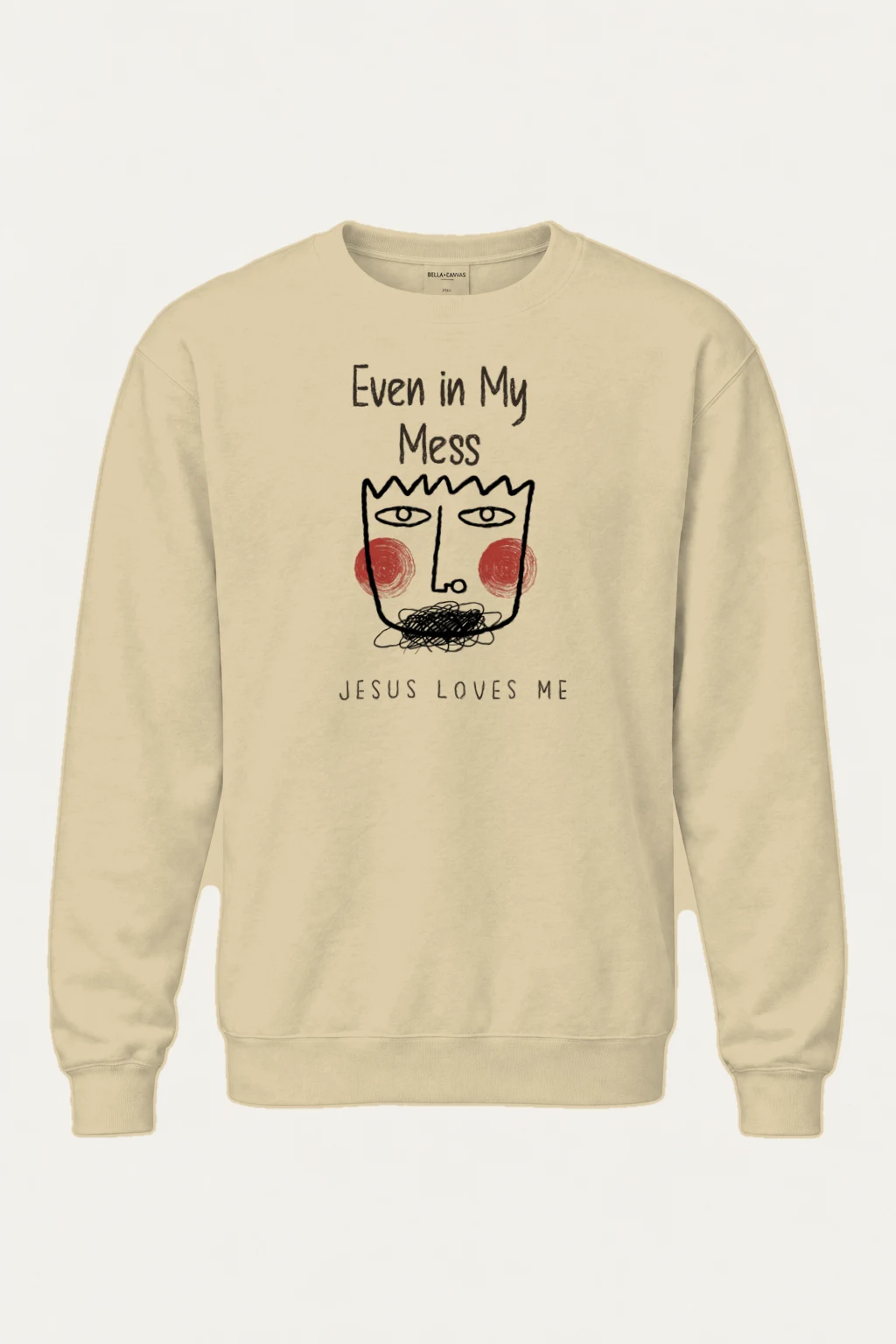 "Jesus Loves Me" Heavy Blend Unisex Crewneck Sweatshirt | Gildan 18000