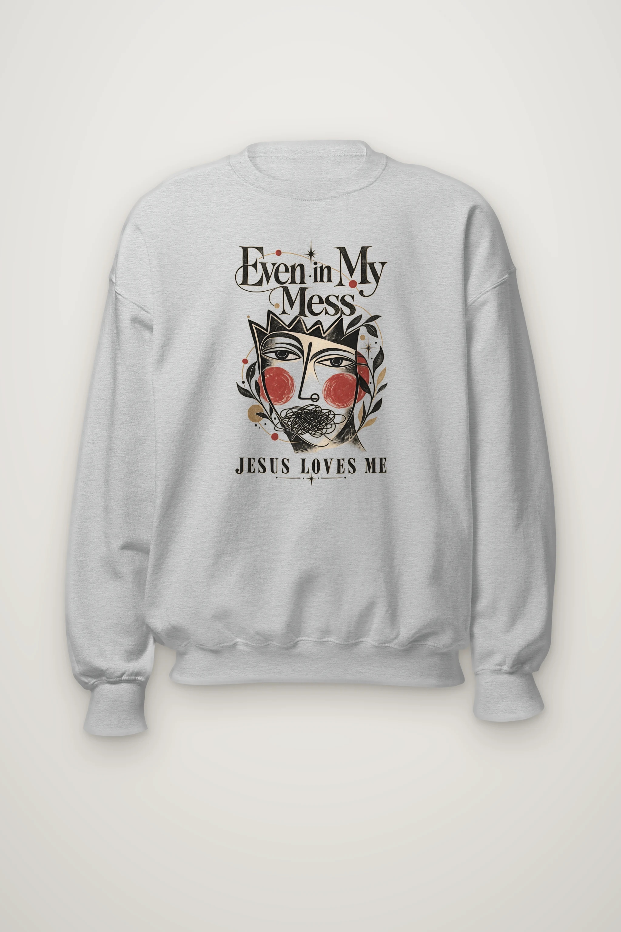 "Jesus Loves Me" Heavy Blend Unisex Crewneck Sweatshirt
