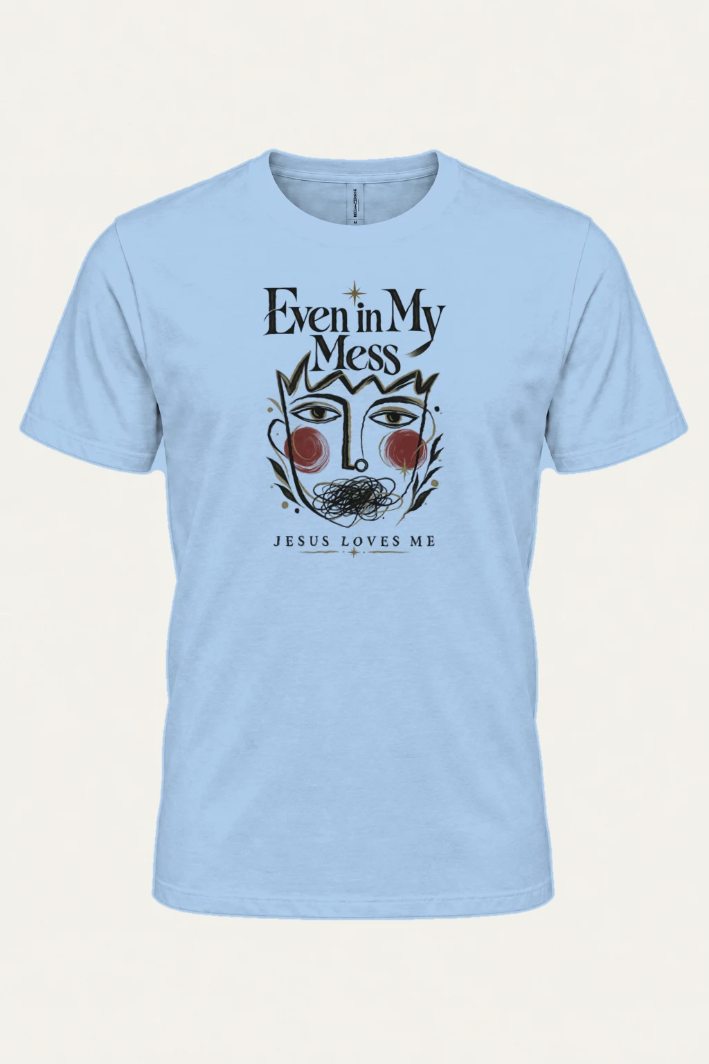 "Jesus Loves Me" Heavyweight Unisex Crewneck T-shirt | Gildan 5000
