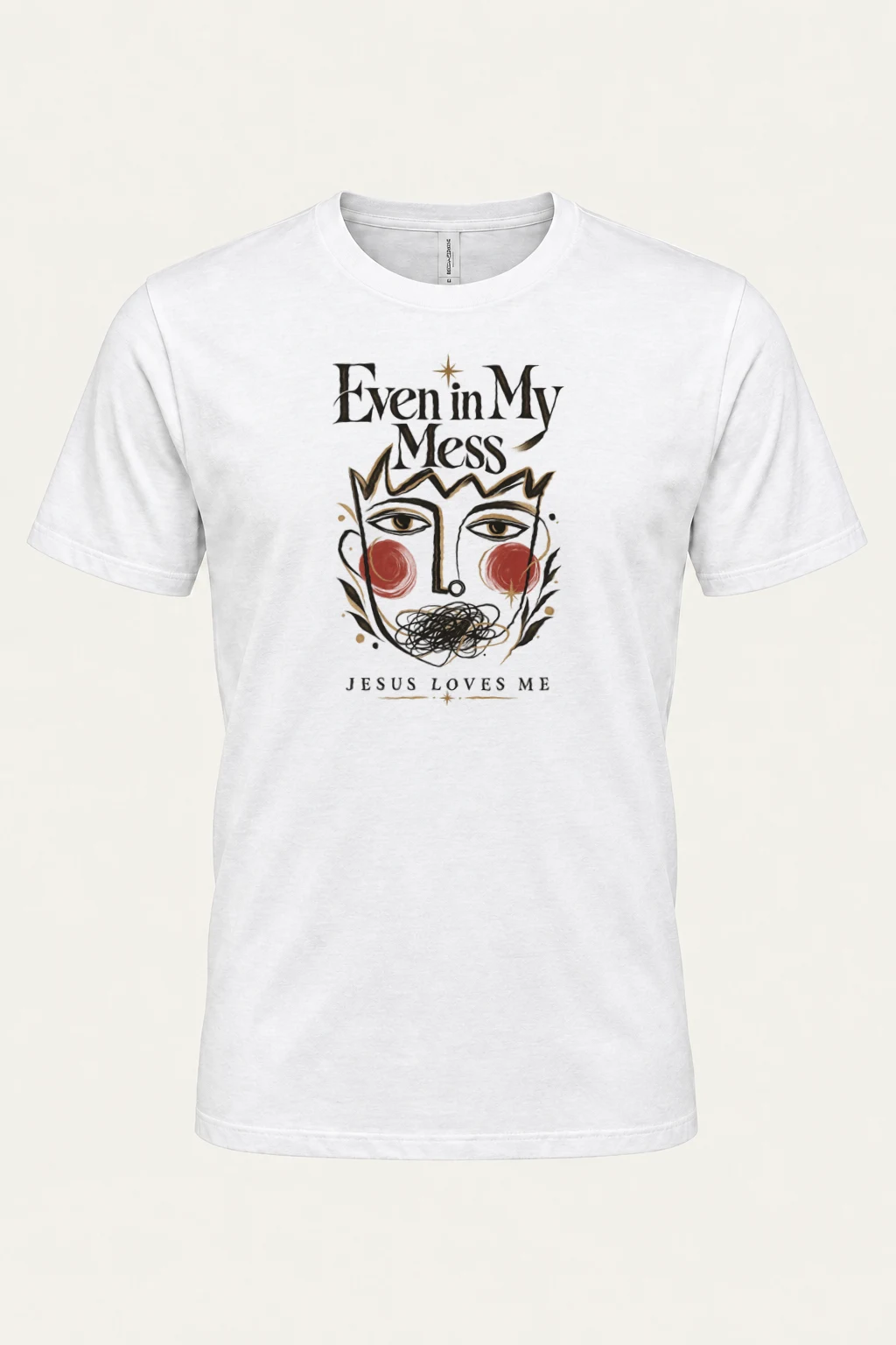 "Jesus Loves Me" Heavyweight Unisex Crewneck T-shirt | Gildan 5000