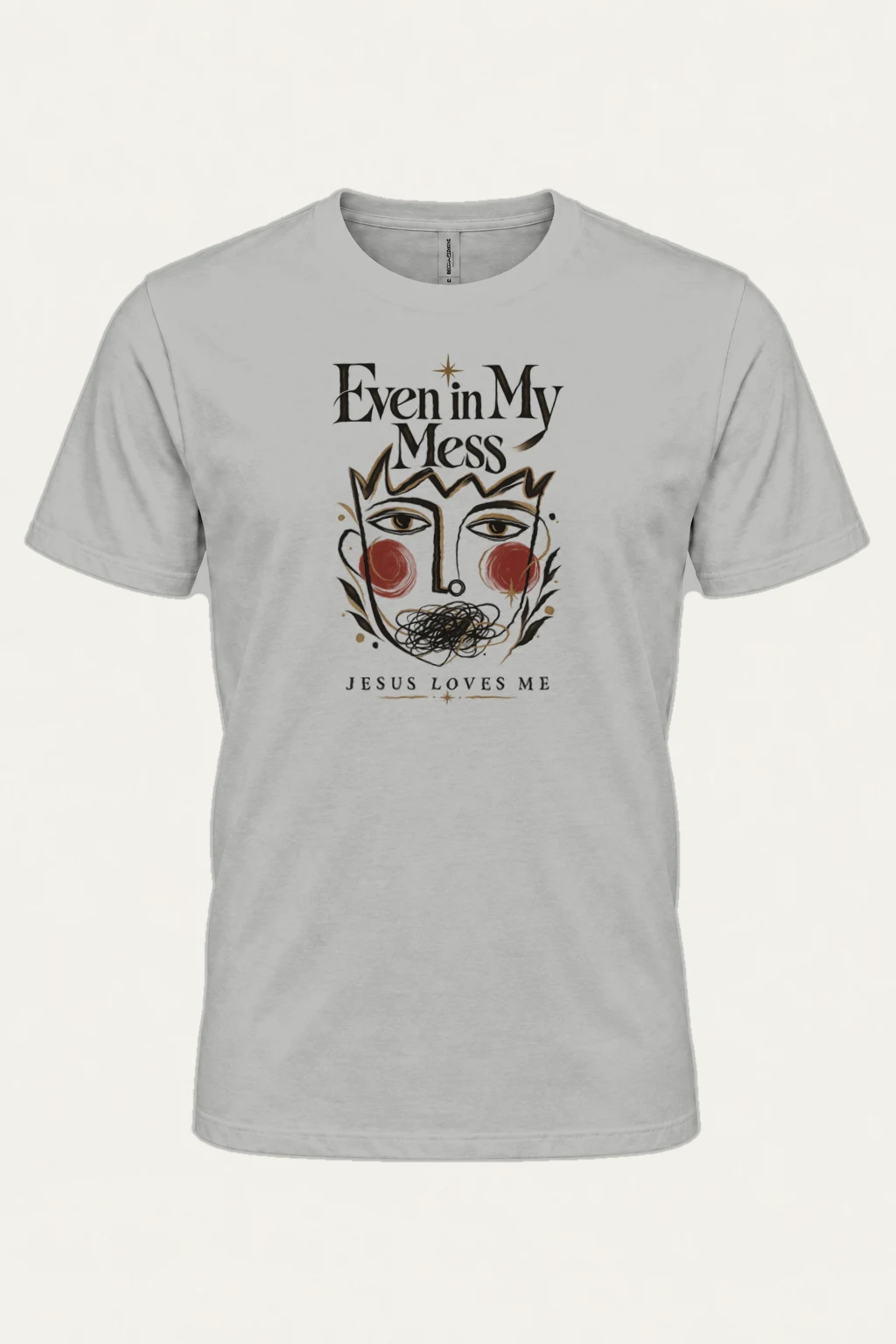 "Jesus Loves Me" Heavyweight Unisex Crewneck T-shirt | Gildan 5000