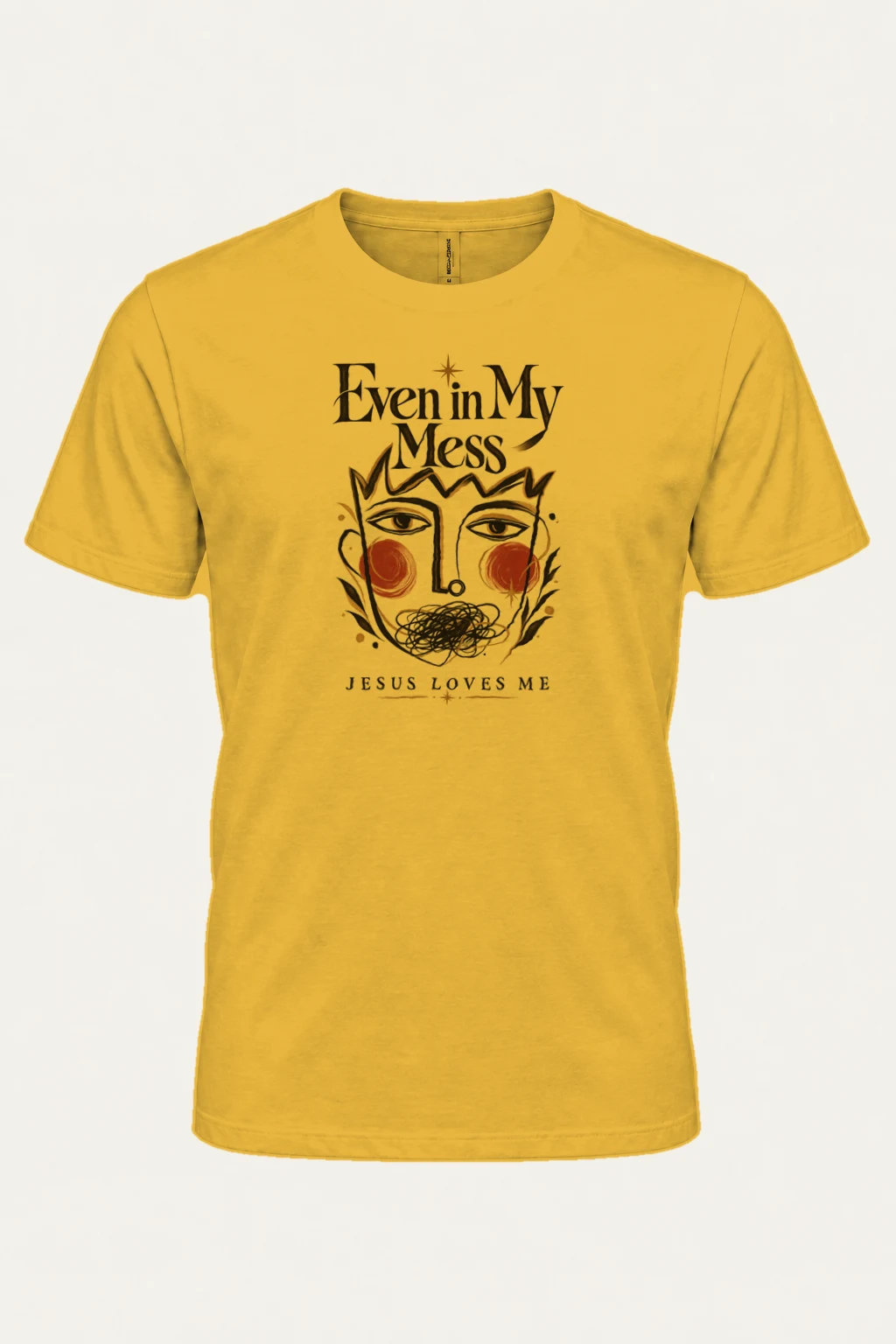 "Jesus Loves Me" Heavyweight Unisex Crewneck T-shirt | Gildan 5000