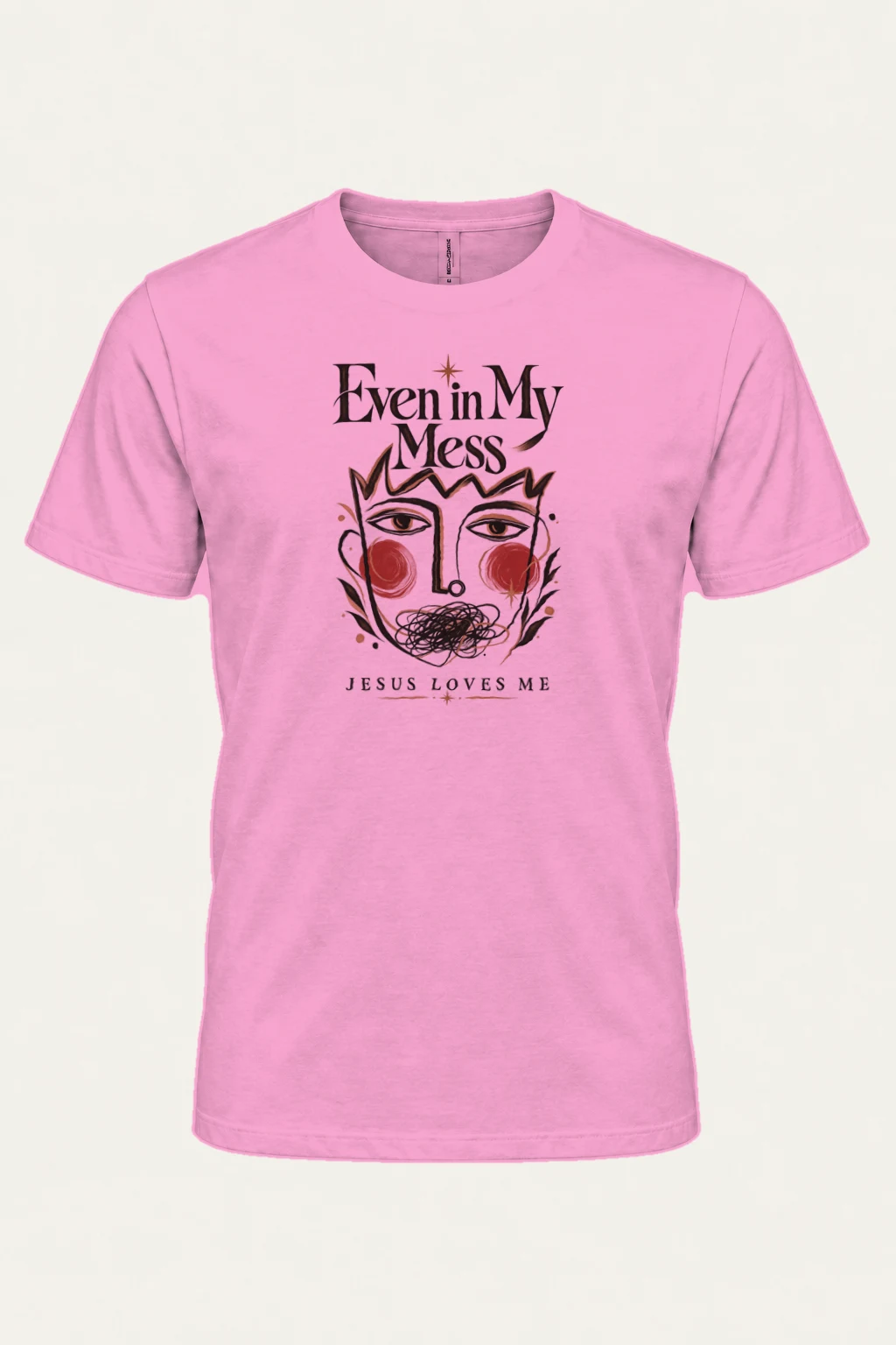 "Jesus Loves Me" Heavyweight Unisex Crewneck T-shirt | Gildan 5000