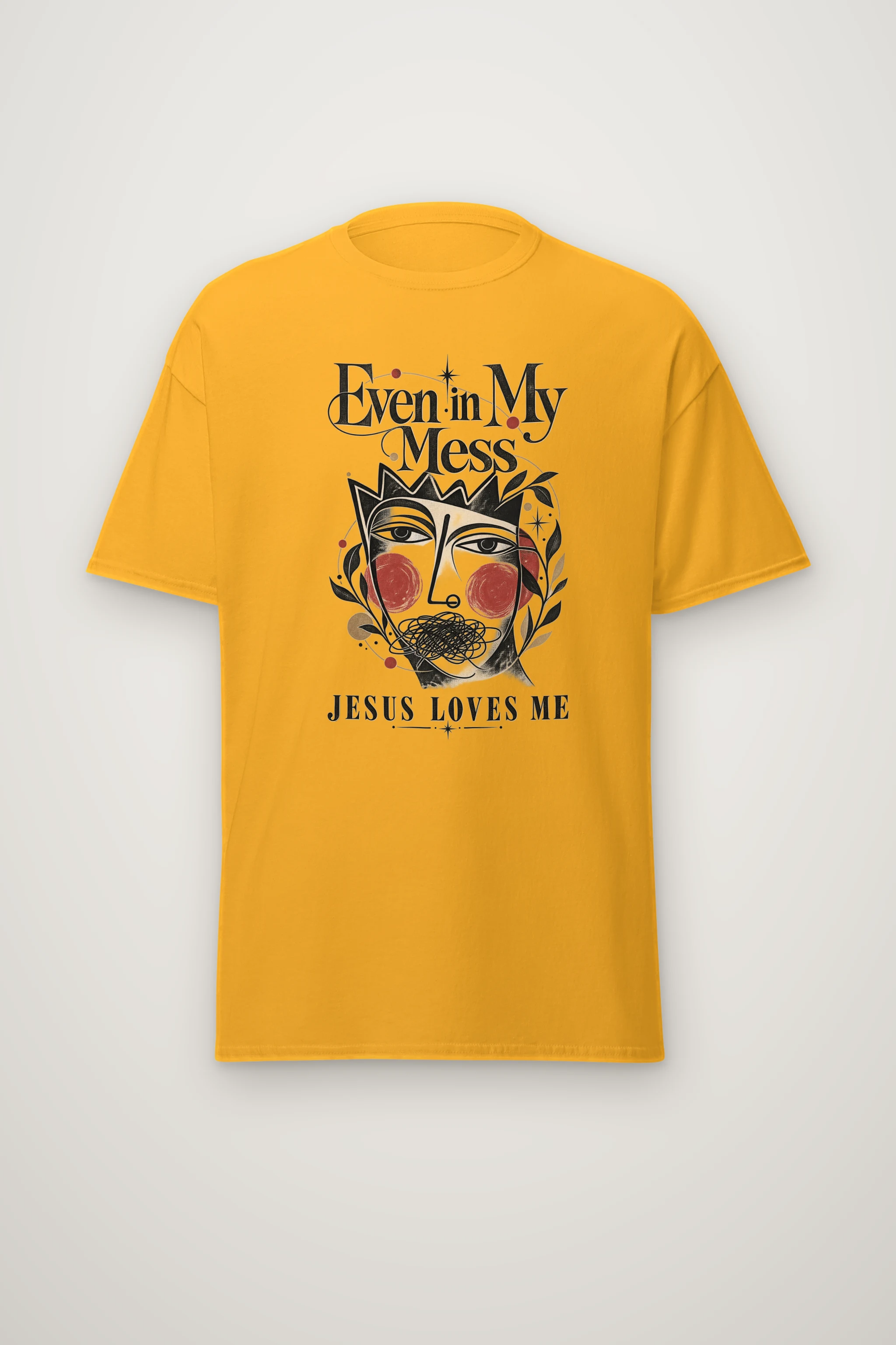 "Jesus Loves Me" Heavyweight Unisex Crewneck T-shirt