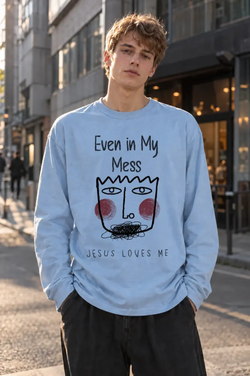 "Jesus Loves Me" Unisex Longsleeve T-shirt | Gildan 2400