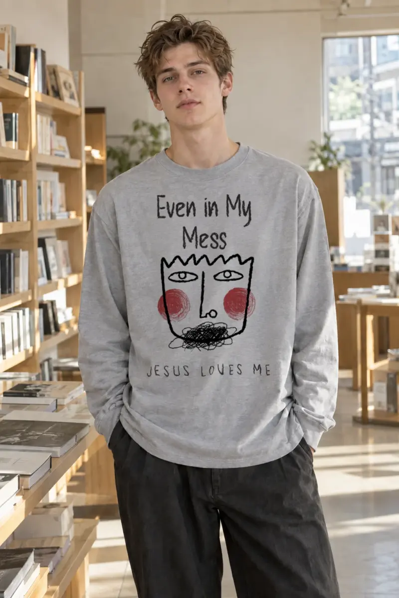 “Jesus Loves Me” Unisex Longsleeve T-shirt | Gildan 2400
