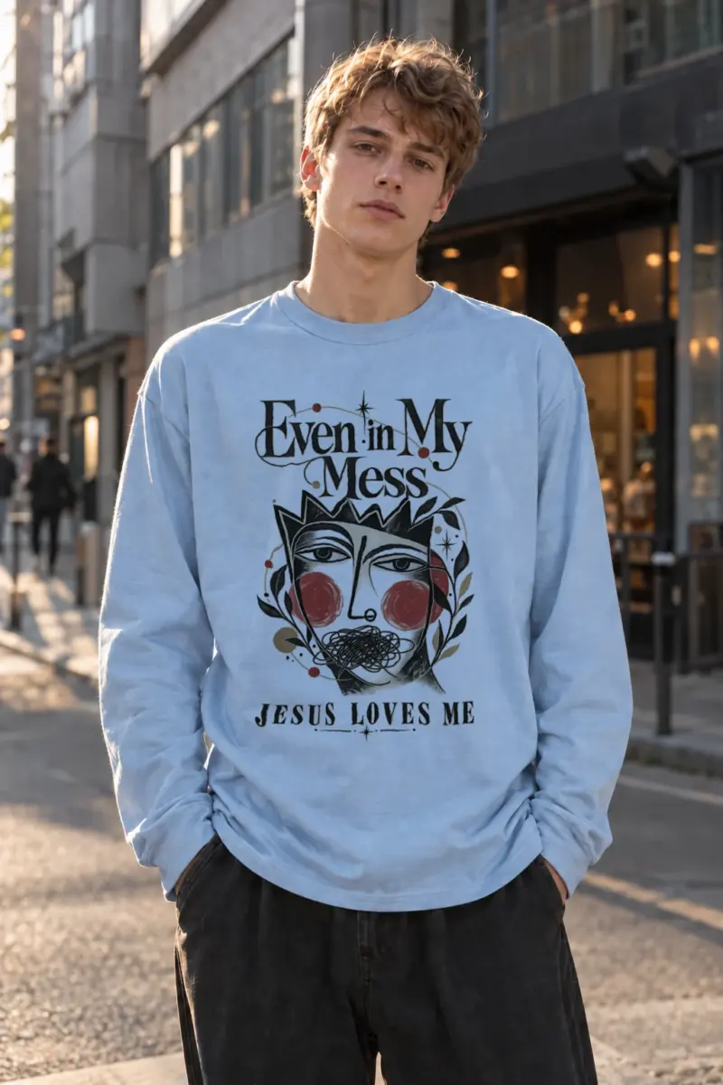 "Jesus Loves Me" Unisex Longsleeve T-shirt | Gildan 2400