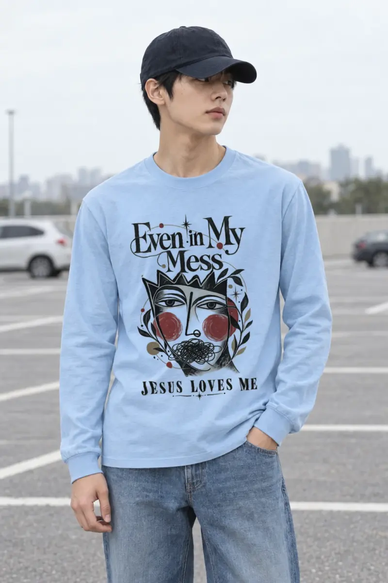 "Jesus Loves Me" Unisex Longsleeve T-shirt | Gildan 2400