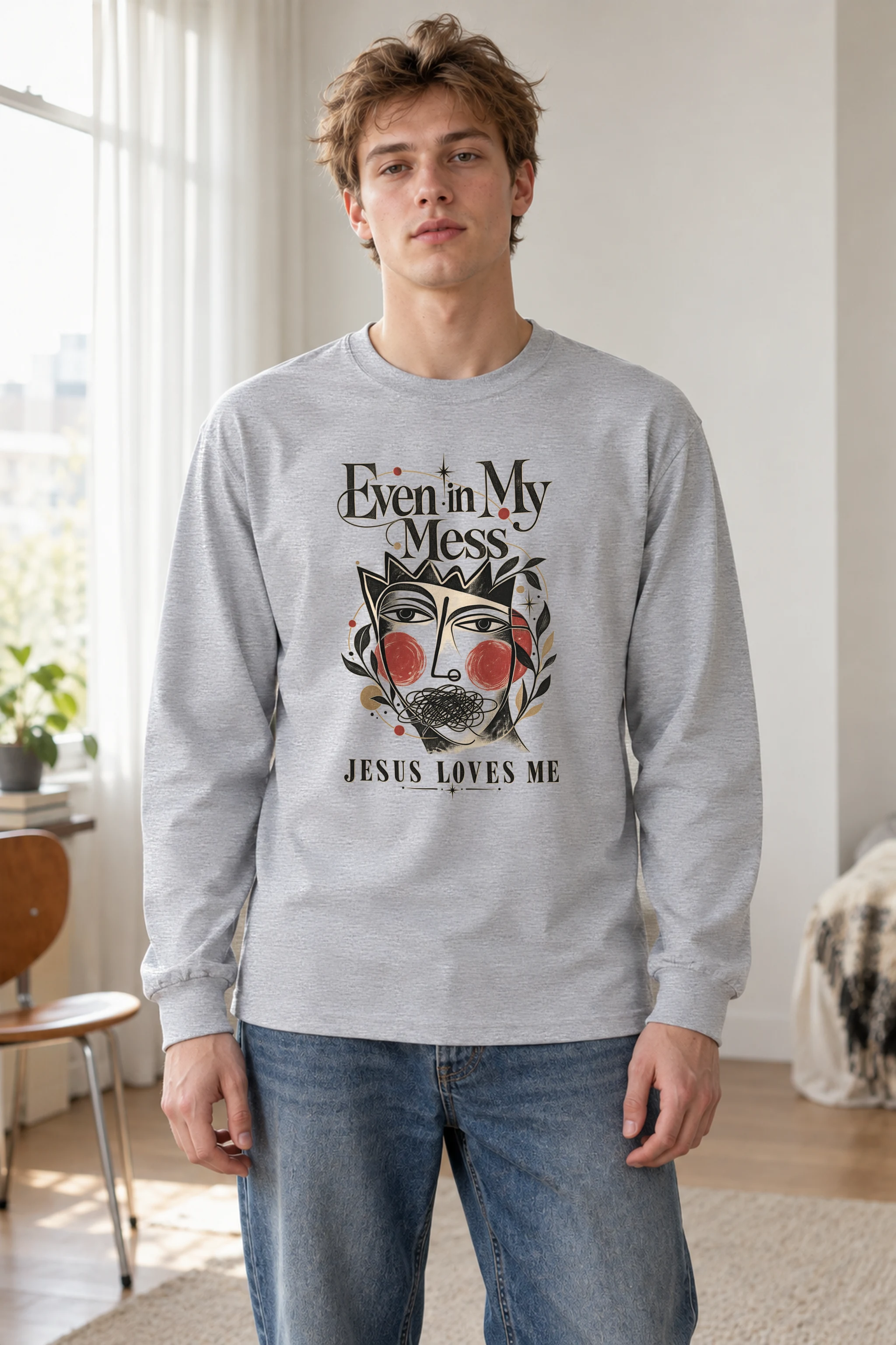 "Jesus Loves Me" Unisex Longsleeve T-shirt