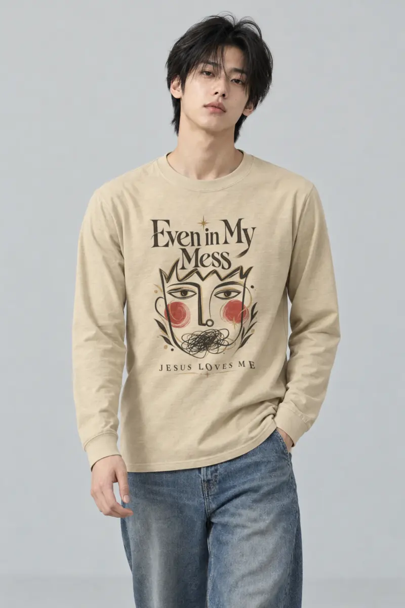 "Jesus Loves My Mess" Unisex Longsleeve T-shirt