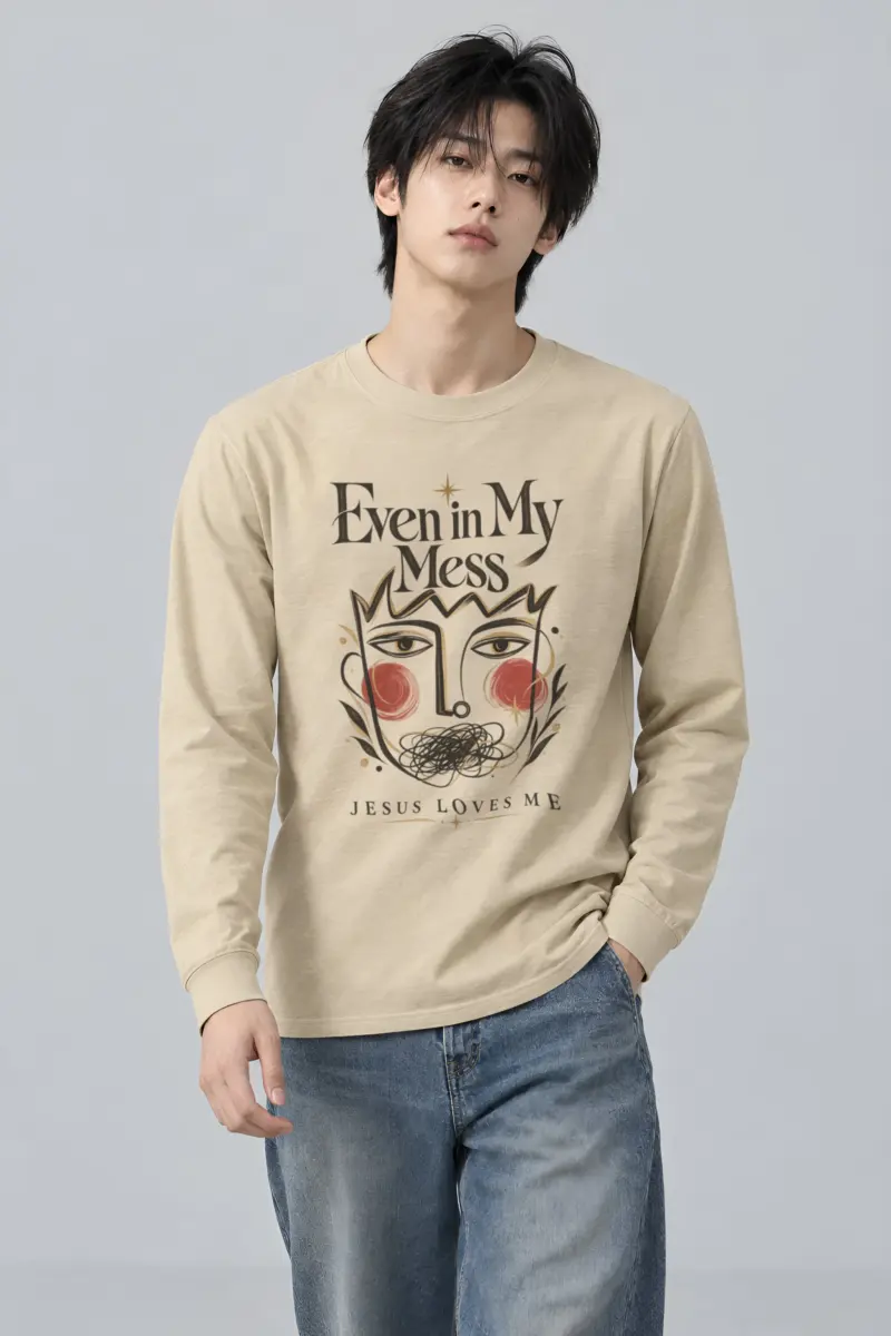 "Jesus Loves My Mess" Unisex Longsleeve T-shirt