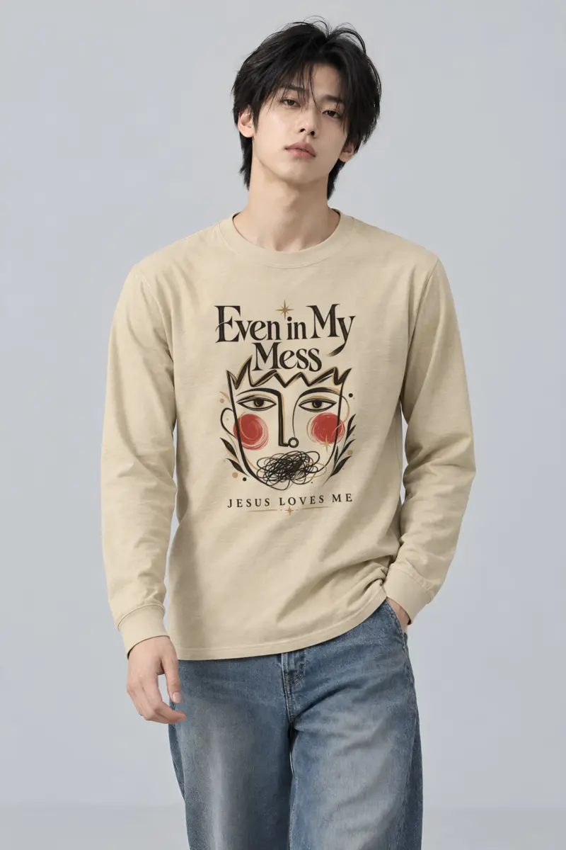"Jesus Loves My Mess" Unisex Longsleeve T-shirt