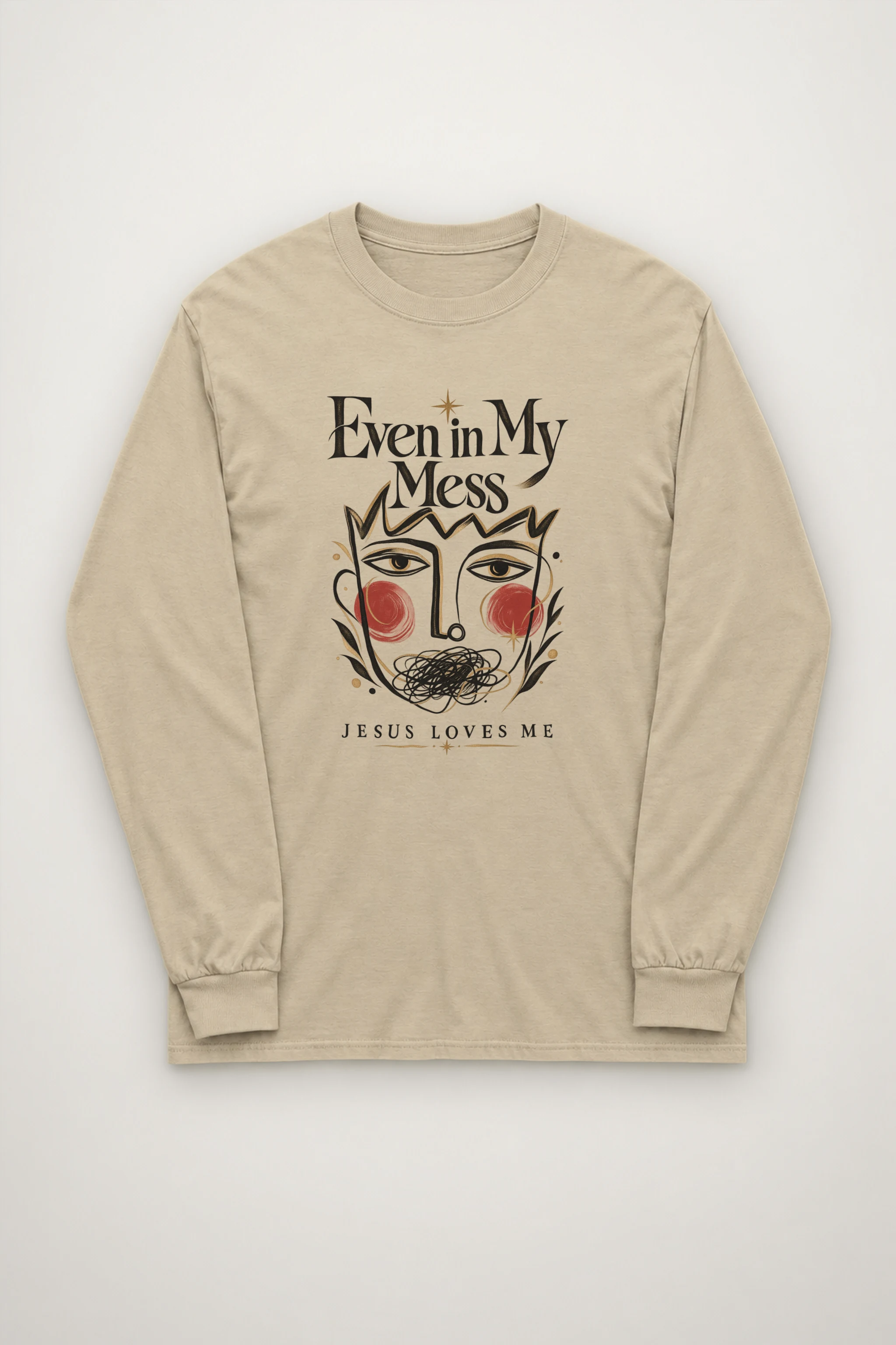 "Jesus Loves My Mess" Unisex Longsleeve T-shirt