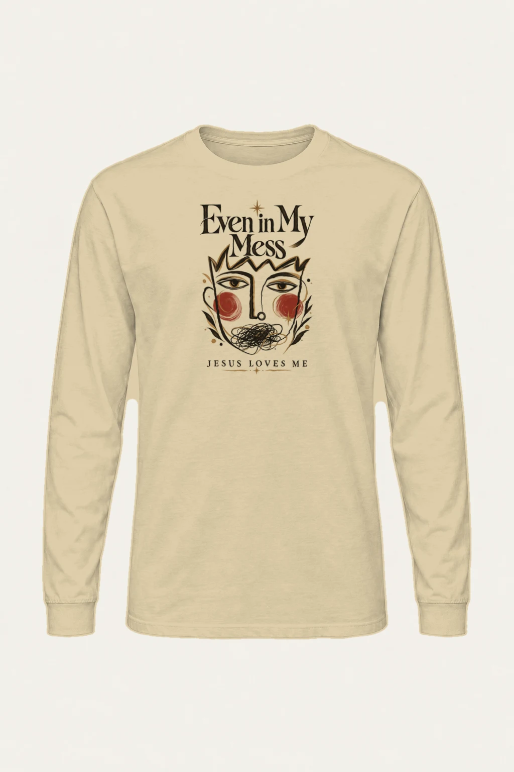 "Jesus Loves My Mess" Unisex Longsleeve T-shirt | Gildan 2400