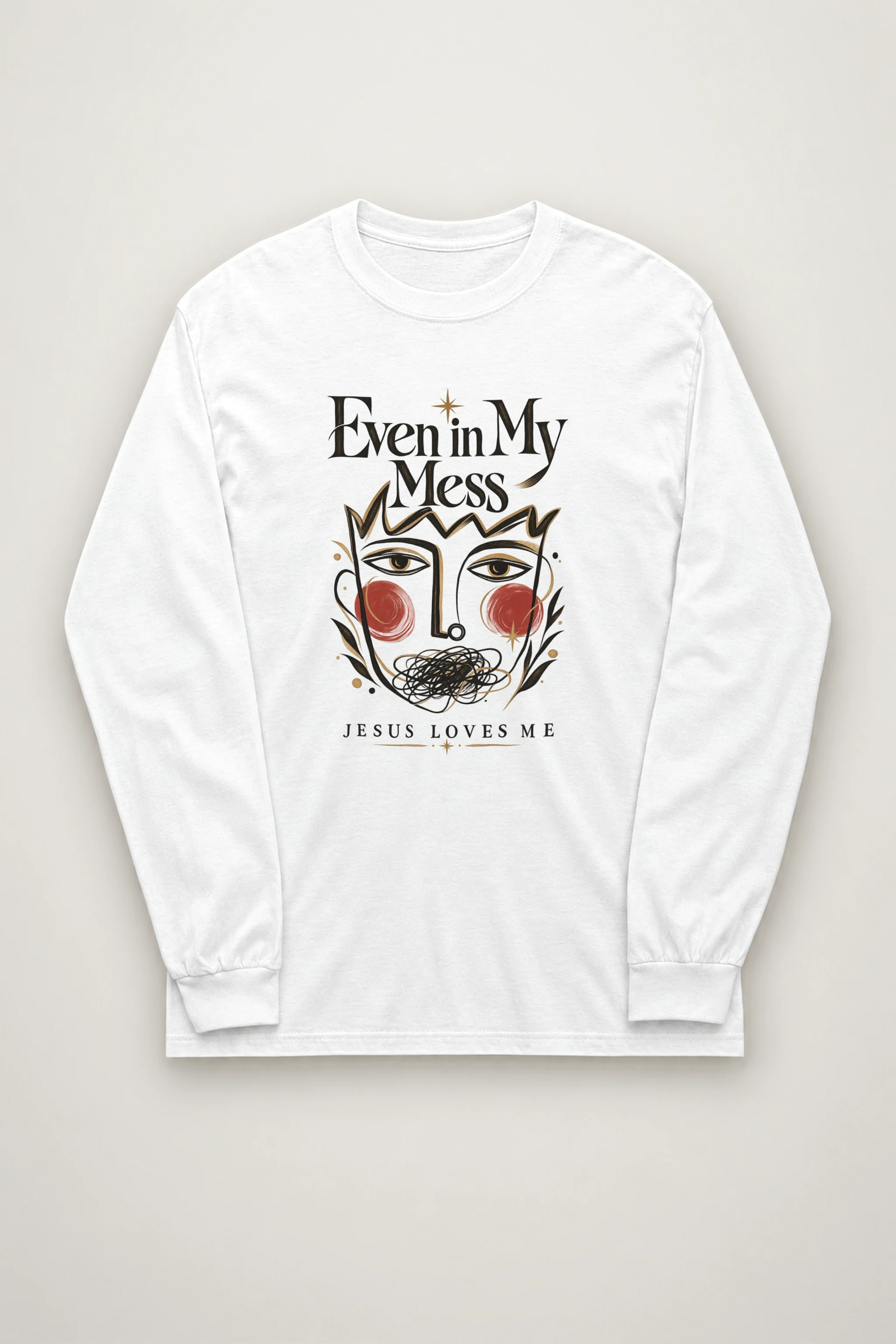 "Jesus Loves My Mess" Unisex Longsleeve T-shirt