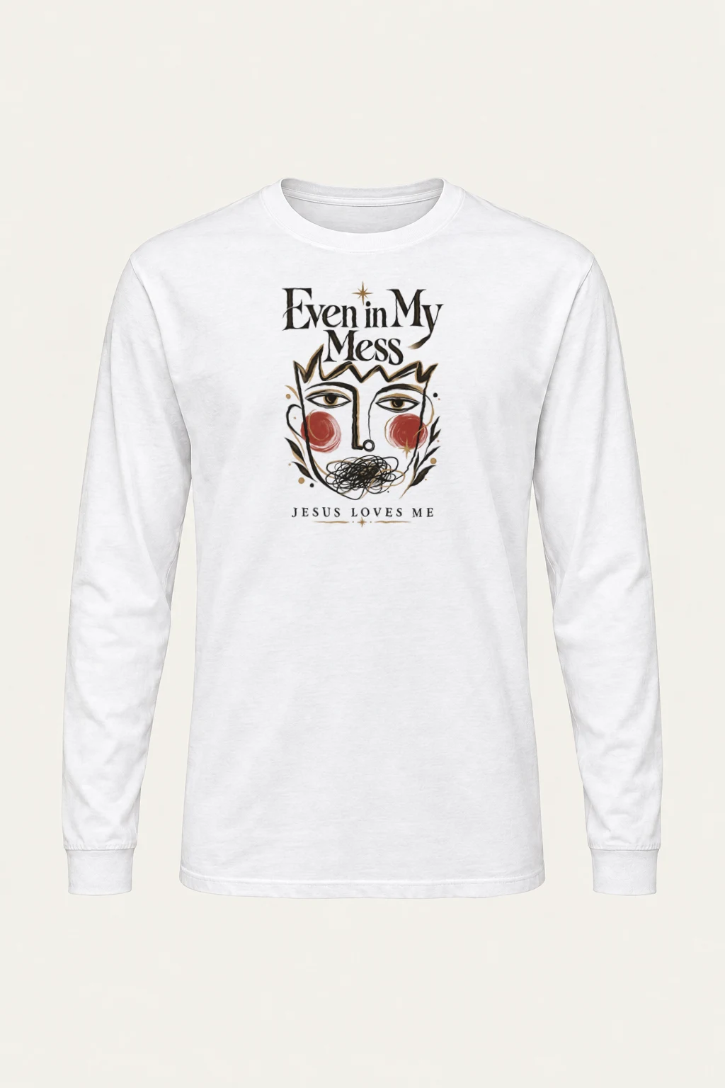 "Jesus Loves My Mess" Unisex Longsleeve T-shirt | Gildan 2400