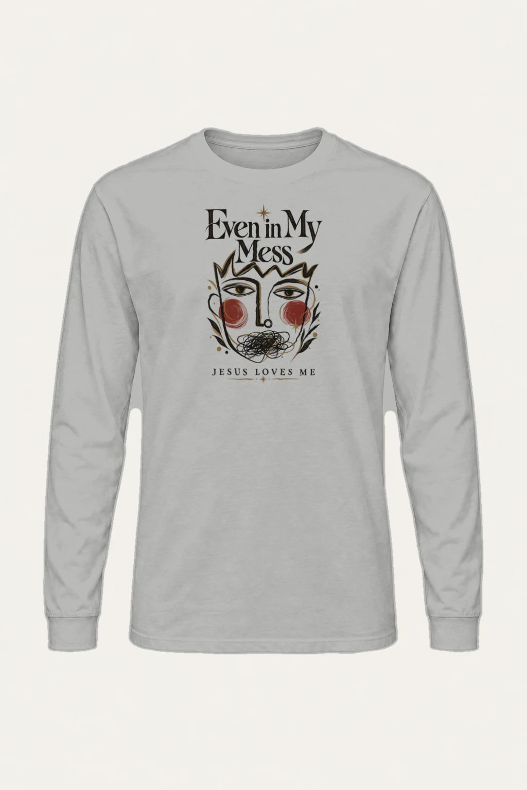 "Jesus Loves My Mess" Unisex Longsleeve T-shirt | Gildan 2400