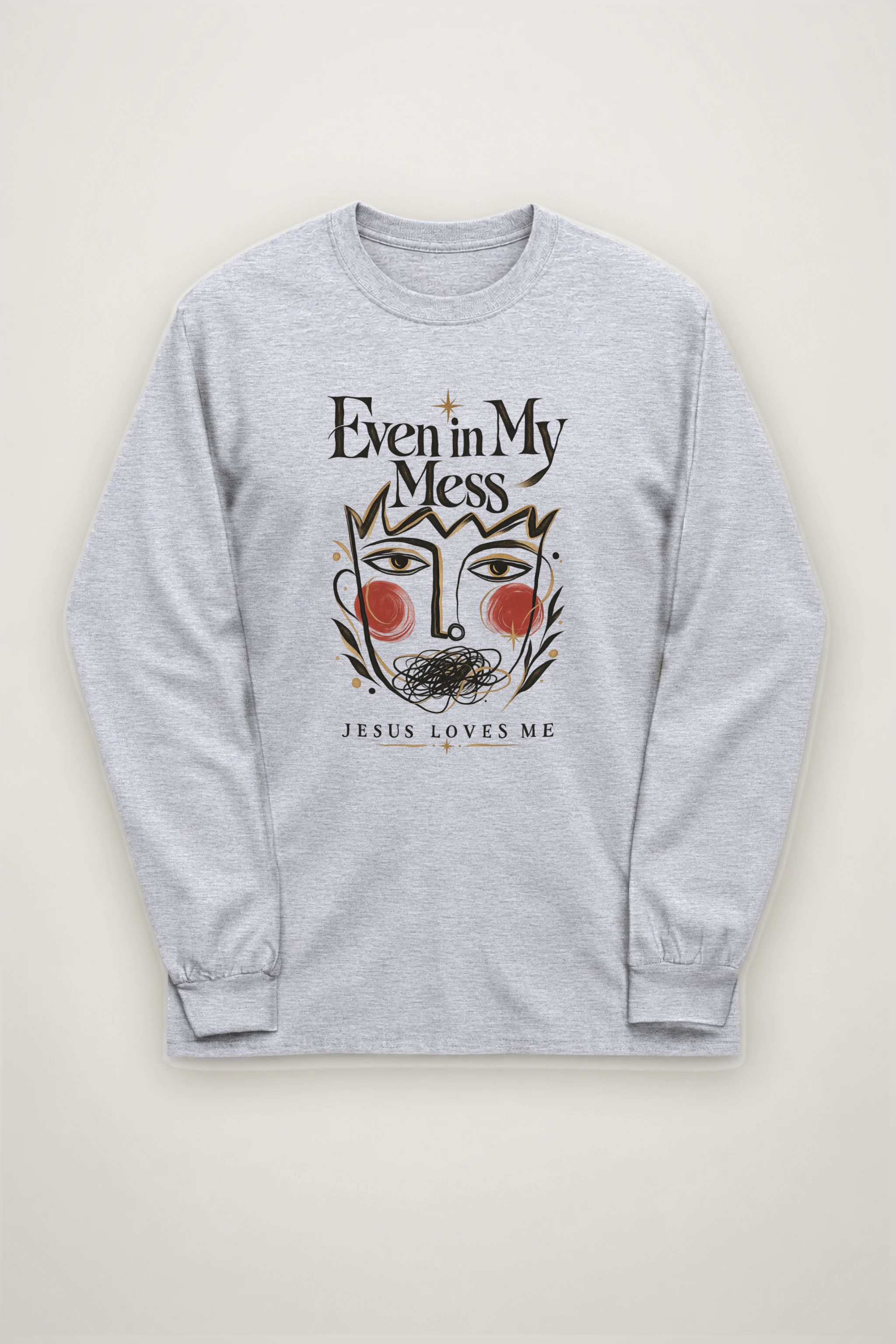 "Jesus Loves My Mess" Unisex Longsleeve T-shirt