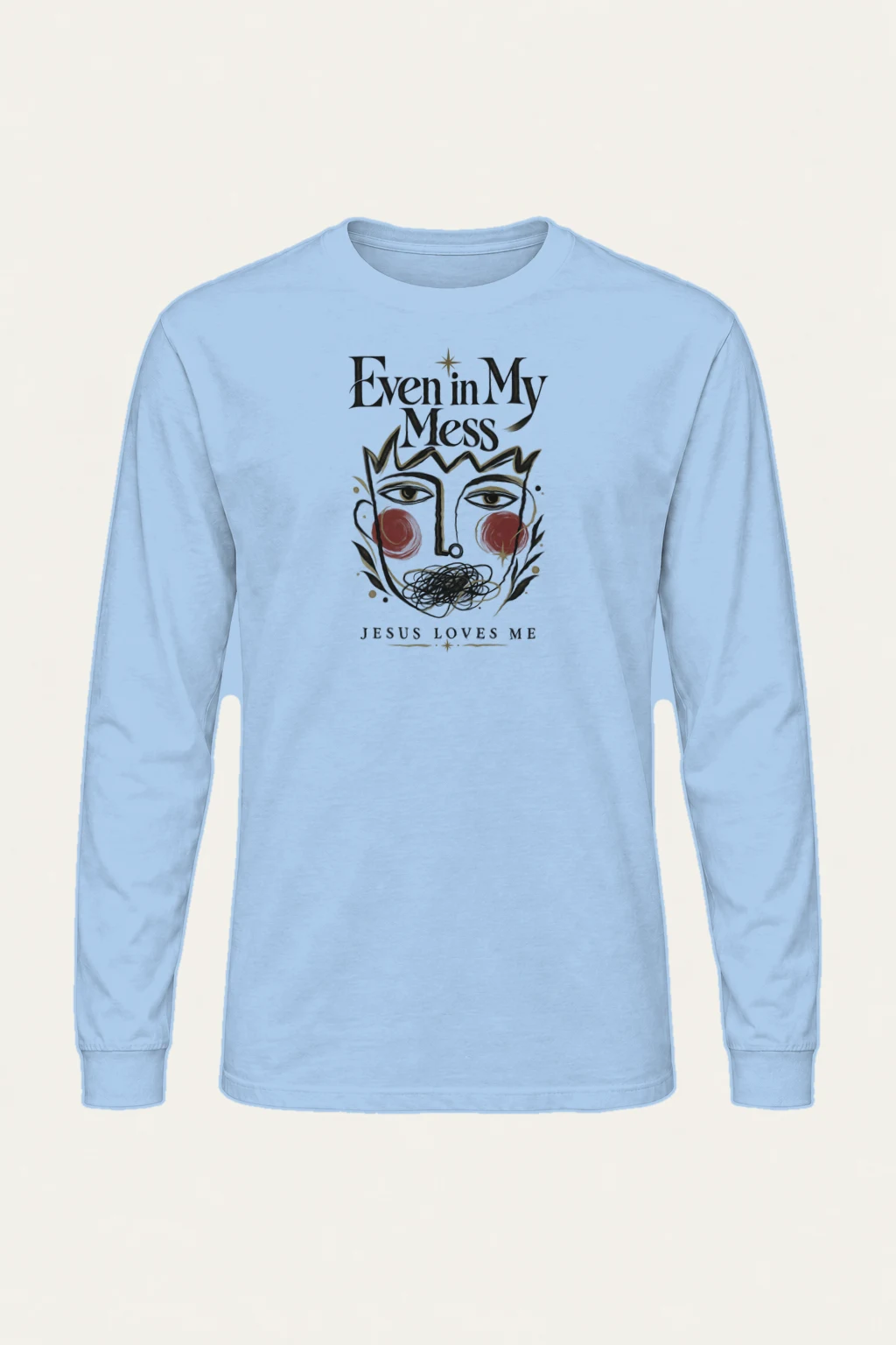 "Jesus Loves My Mess" Unisex Longsleeve T-shirt | Gildan 2400
