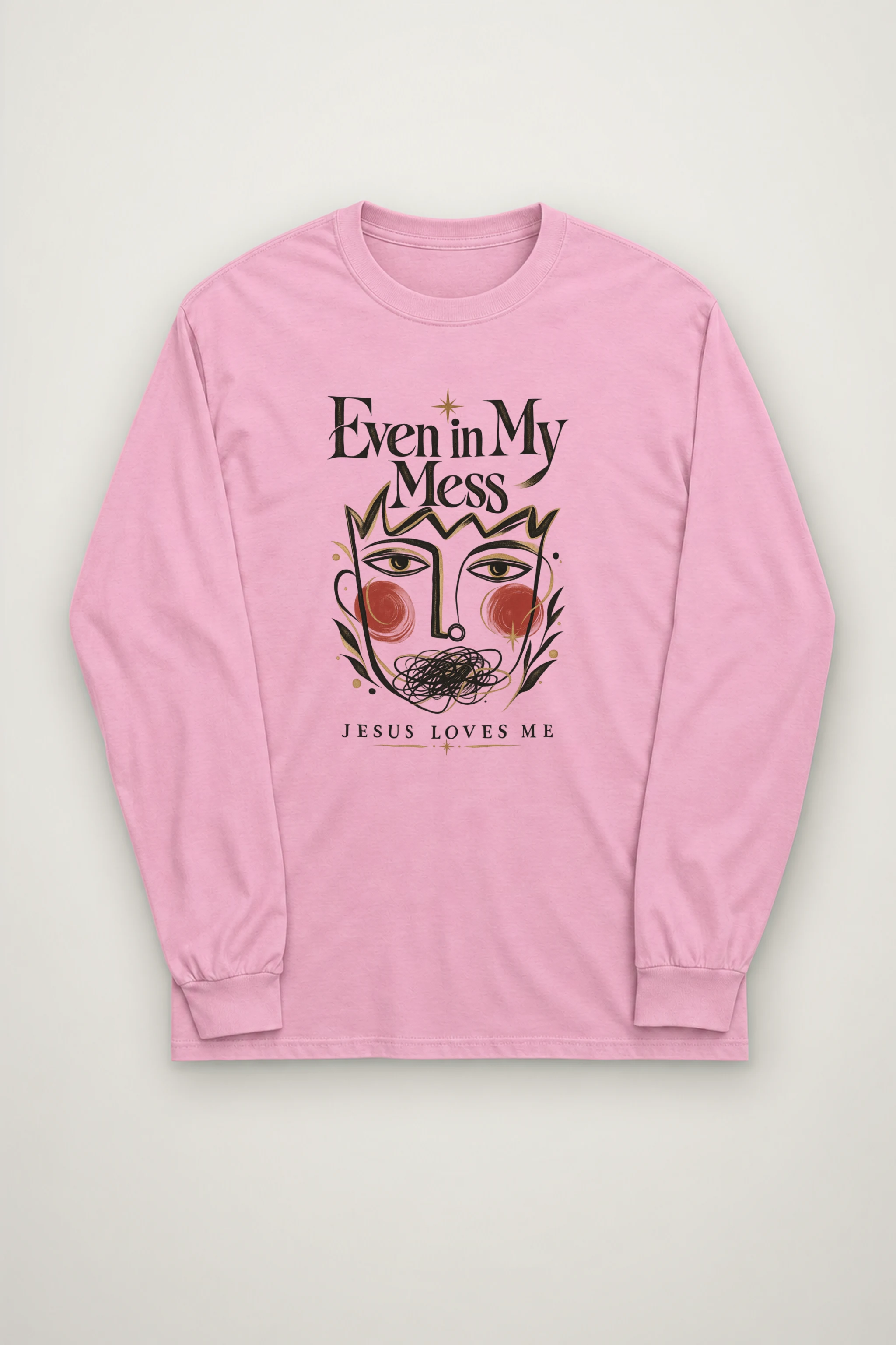 "Jesus Loves My Mess" Unisex Longsleeve T-shirt