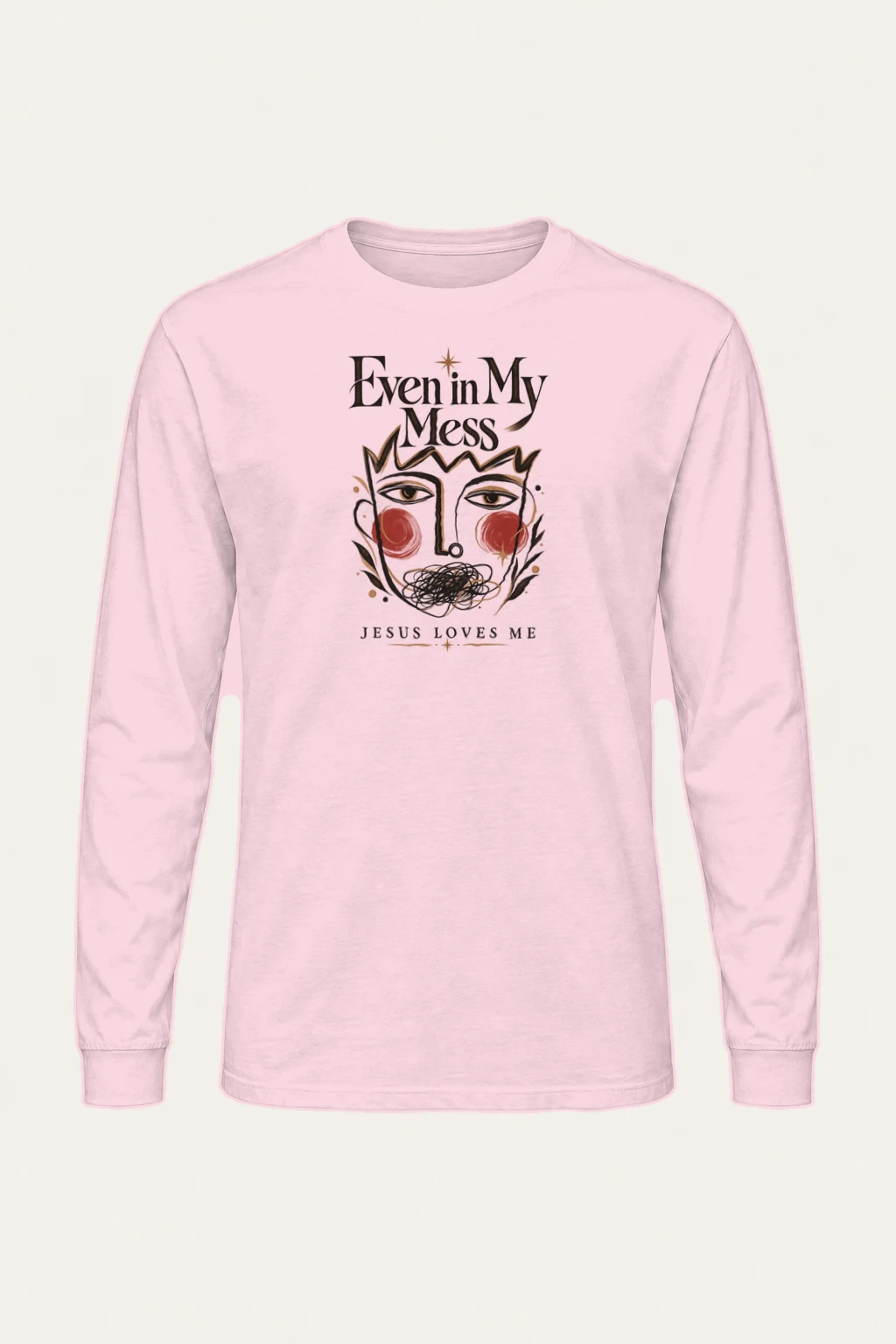 "Jesus Loves My Mess" Unisex Longsleeve T-shirt | Gildan 2400