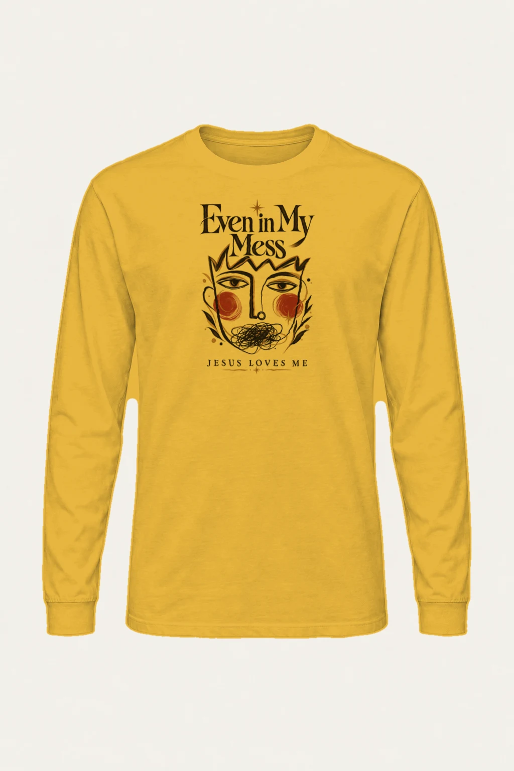 "Jesus Loves My Mess" Unisex Longsleeve T-shirt | Gildan 2400