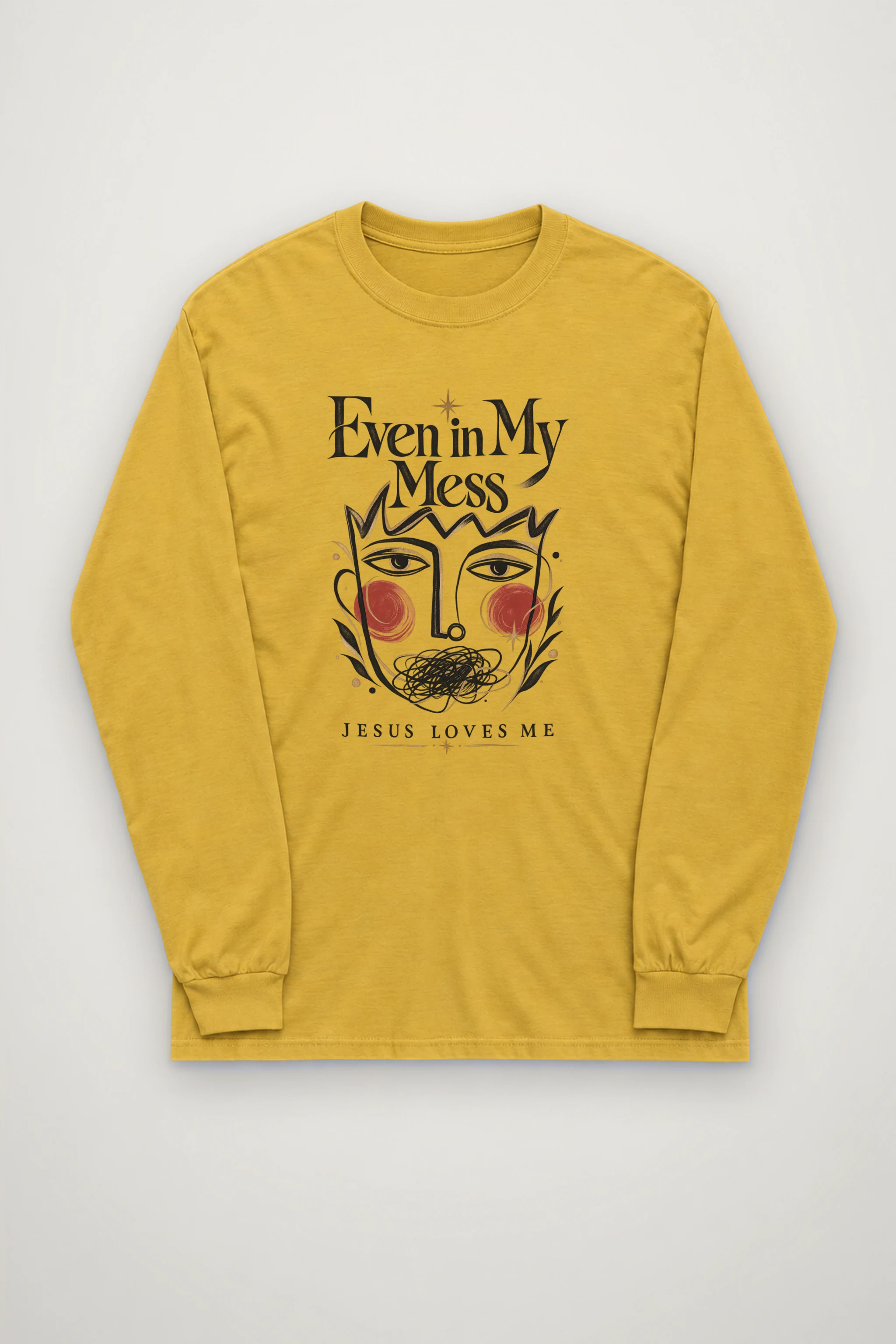"Jesus Loves My Mess" Unisex Longsleeve T-shirt