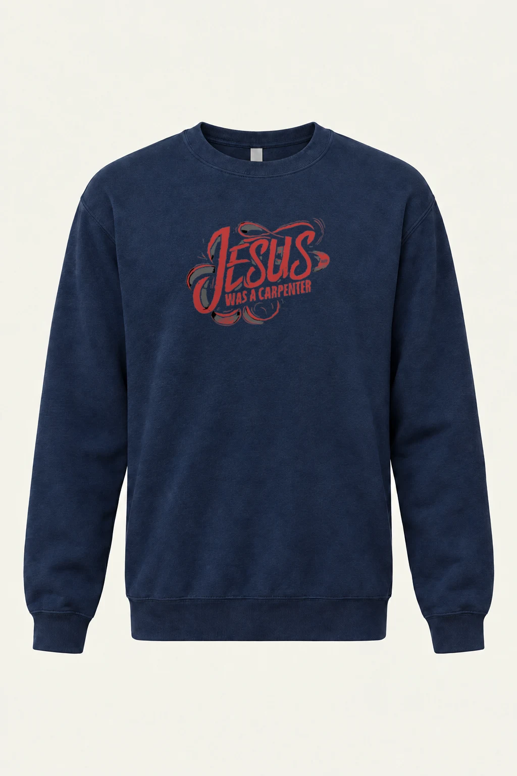 "Jesus Was A Carpenter" Heavy Blend Unisex Crewneck Sweatshirt | Gildan 18000