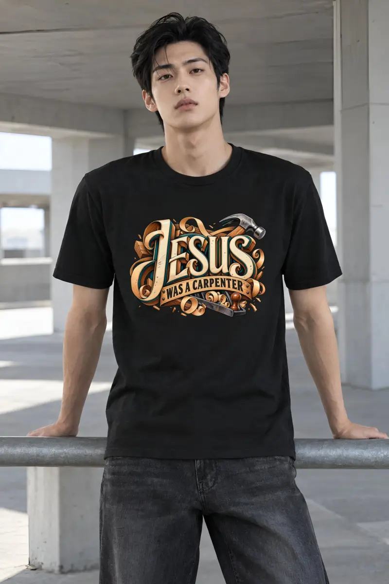 "Jesus Was A Carpenter" Heavyweight Unisex Crewneck T-shirt