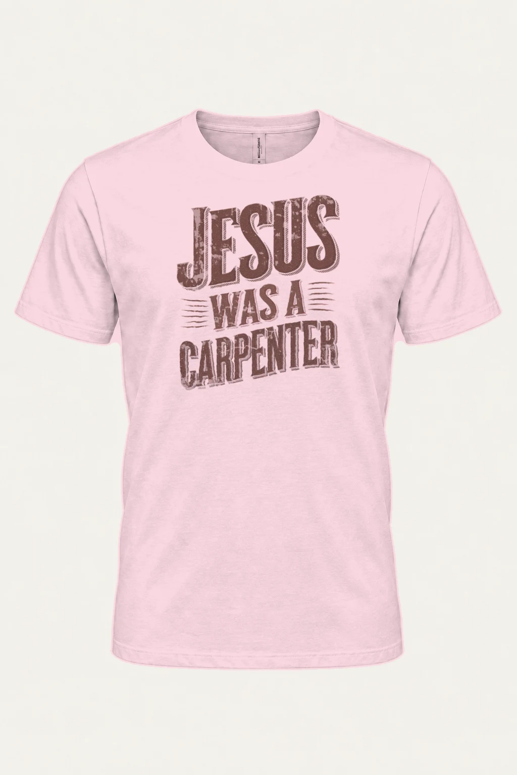 "Jesus Was A Carpenter" Heavyweight Unisex Crewneck T-shirt | Gildan 5000