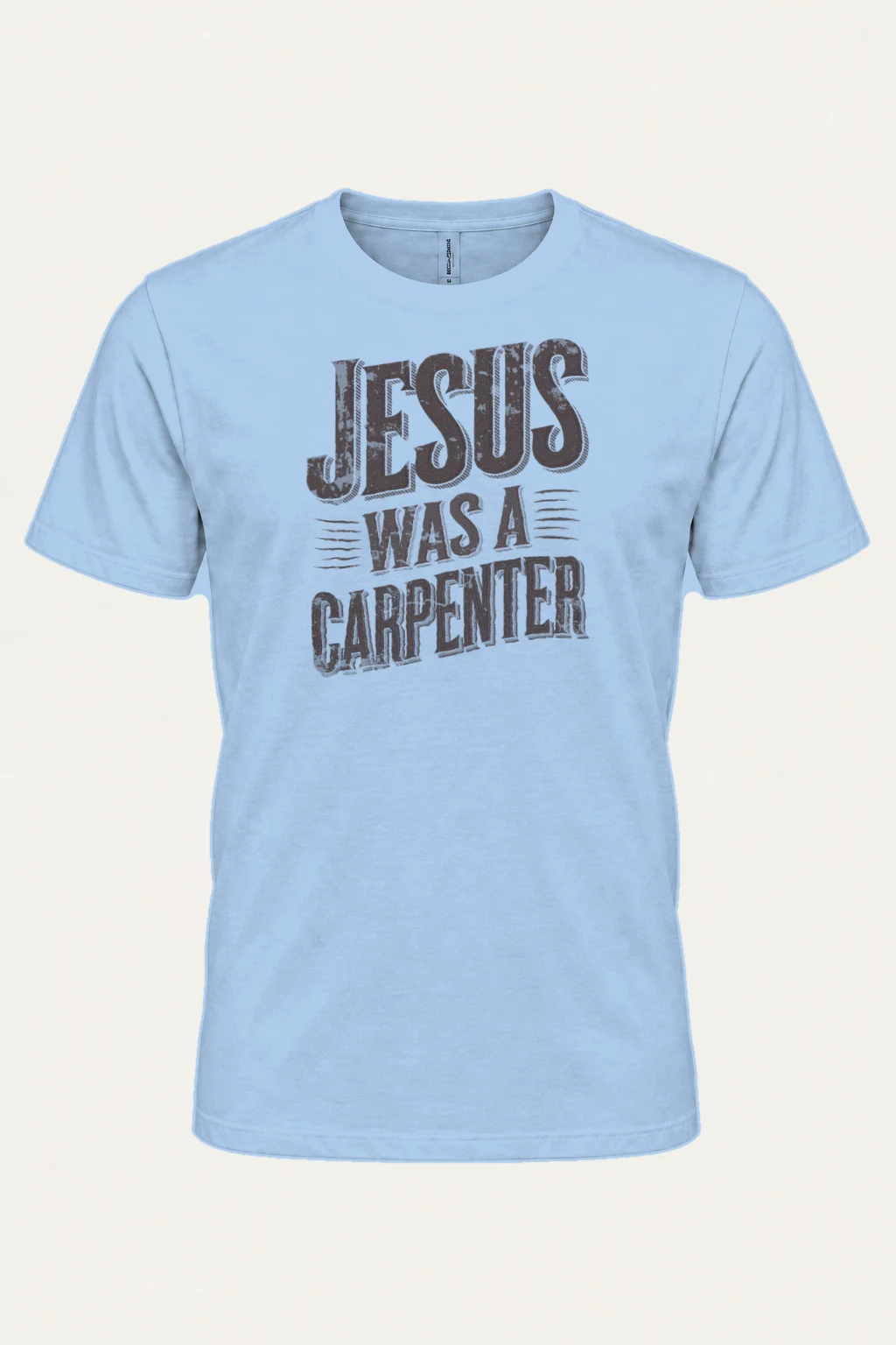 "Jesus Was A Carpenter" Heavyweight Unisex Crewneck T-shirt | Gildan 5000