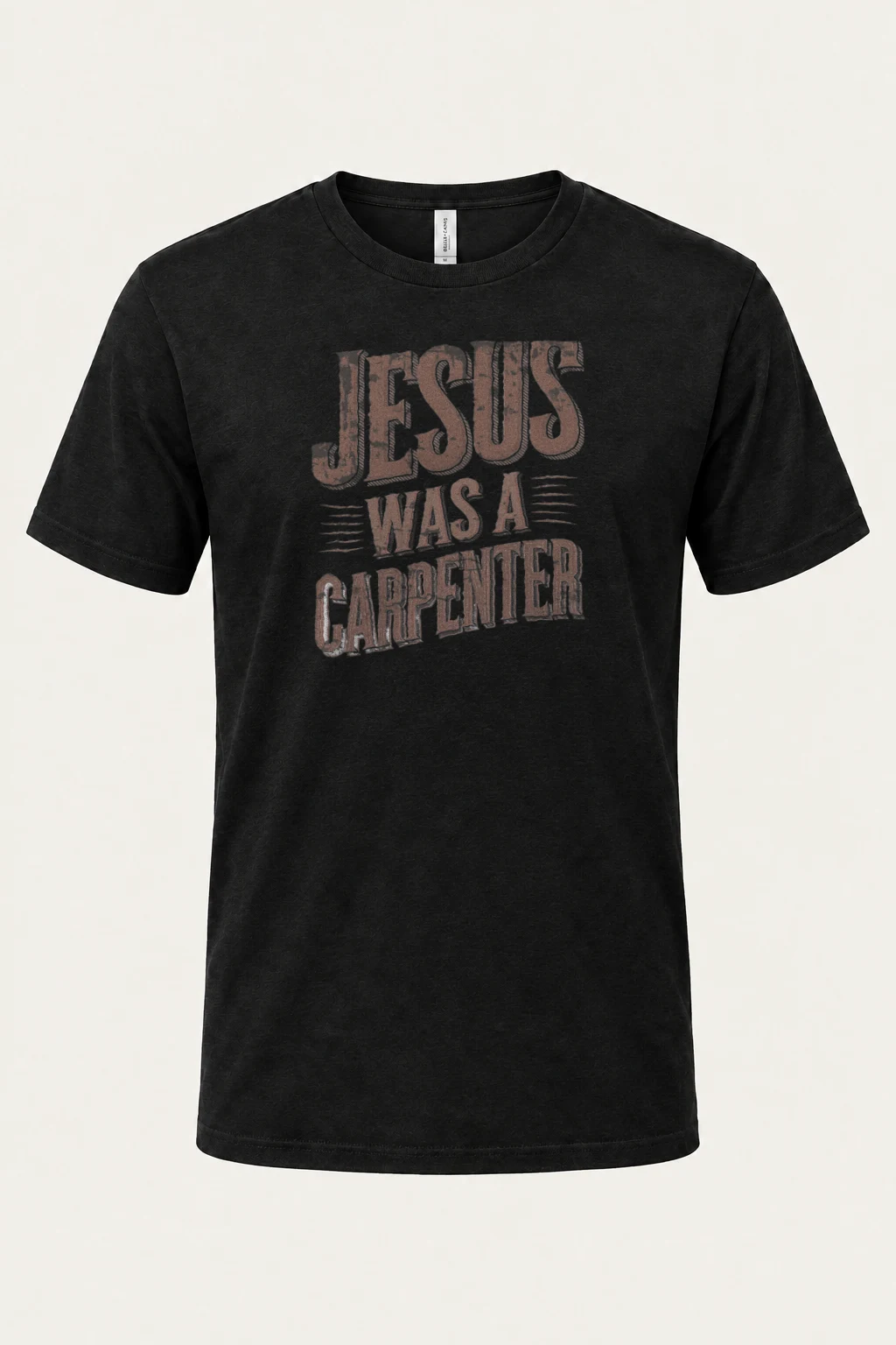 "Jesus Was A Carpenter" Heavyweight Unisex Crewneck T-shirt | Gildan 5000