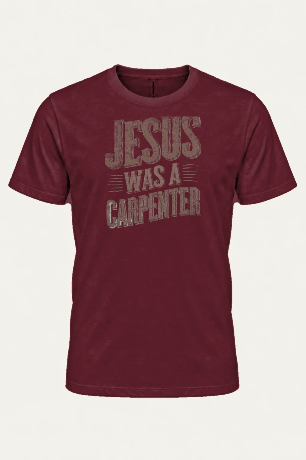 "Jesus Was A Carpenter" Heavyweight Unisex Crewneck T-shirt | Gildan 5000