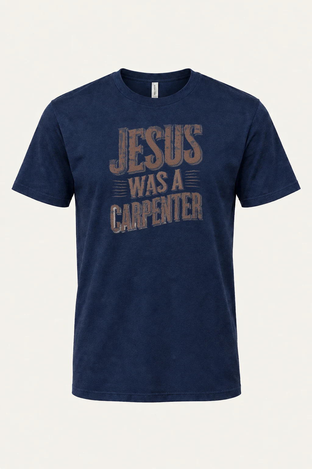"Jesus Was A Carpenter" Heavyweight Unisex Crewneck T-shirt | Gildan 5000