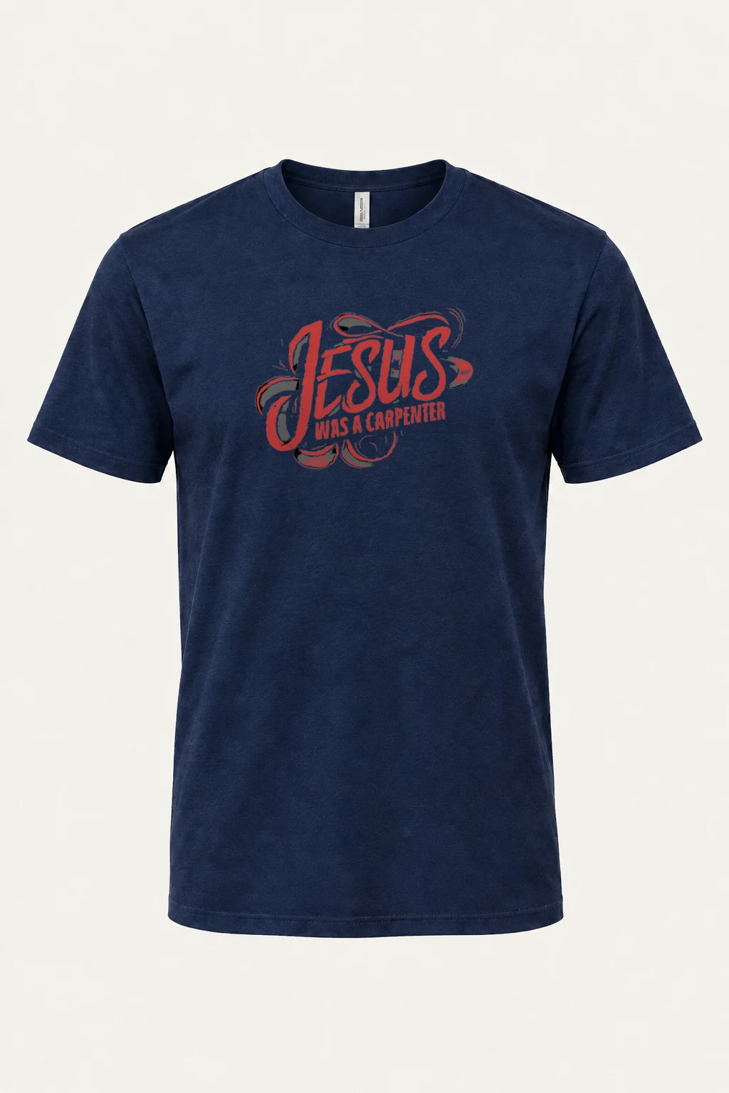 "Jesus Was A Carpenter" Heavyweight Unisex Crewneck T-shirt | Gildan 5000