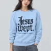 "Jesus Wept. John 11:35" Heavy Blend Unisex Crewneck Sweatshirt