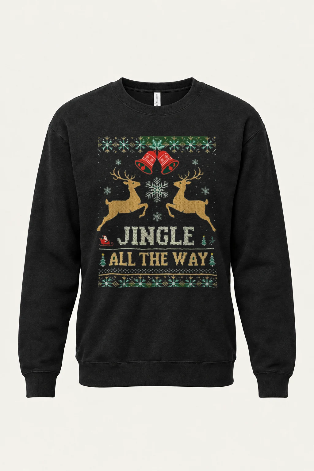 "Jingle All The Way" Heavy Blend Unisex Crewneck Sweatshirt | Gildan 18000