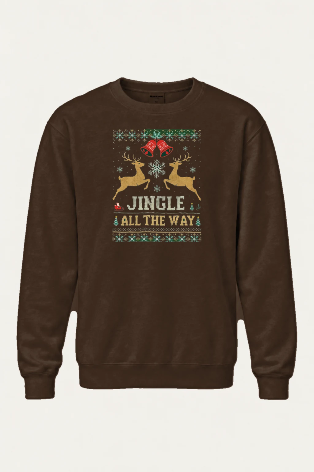 "Jingle All The Way" Heavy Blend Unisex Crewneck Sweatshirt | Gildan 18000