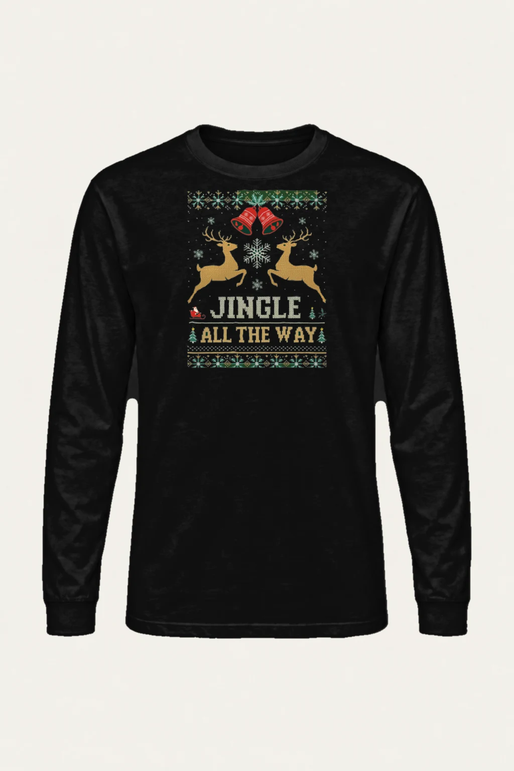 "Jingle All The Way" Unisex Longsleeve T-shirt | Gildan 2400