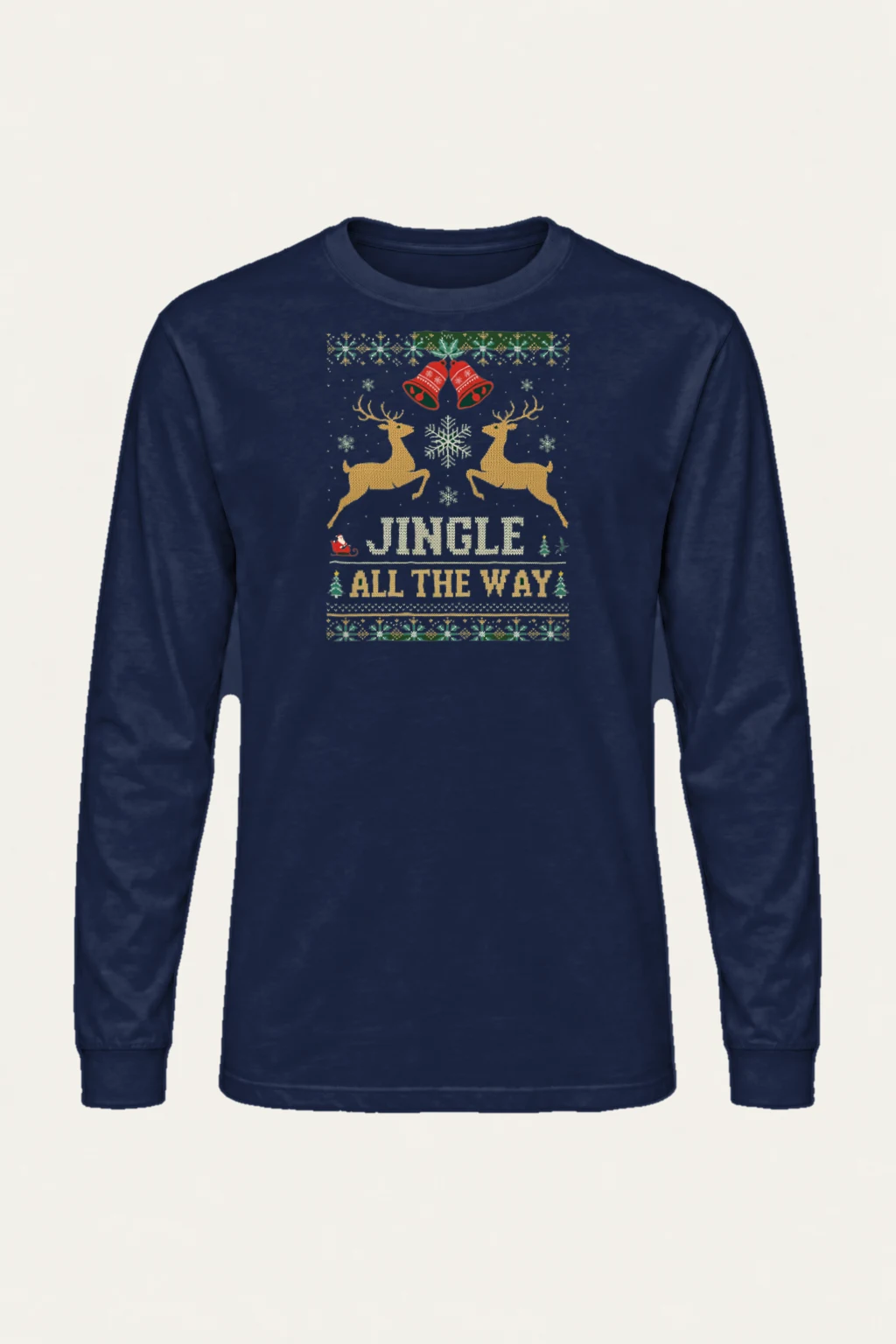 "Jingle All The Way" Unisex Longsleeve T-shirt | Gildan 2400