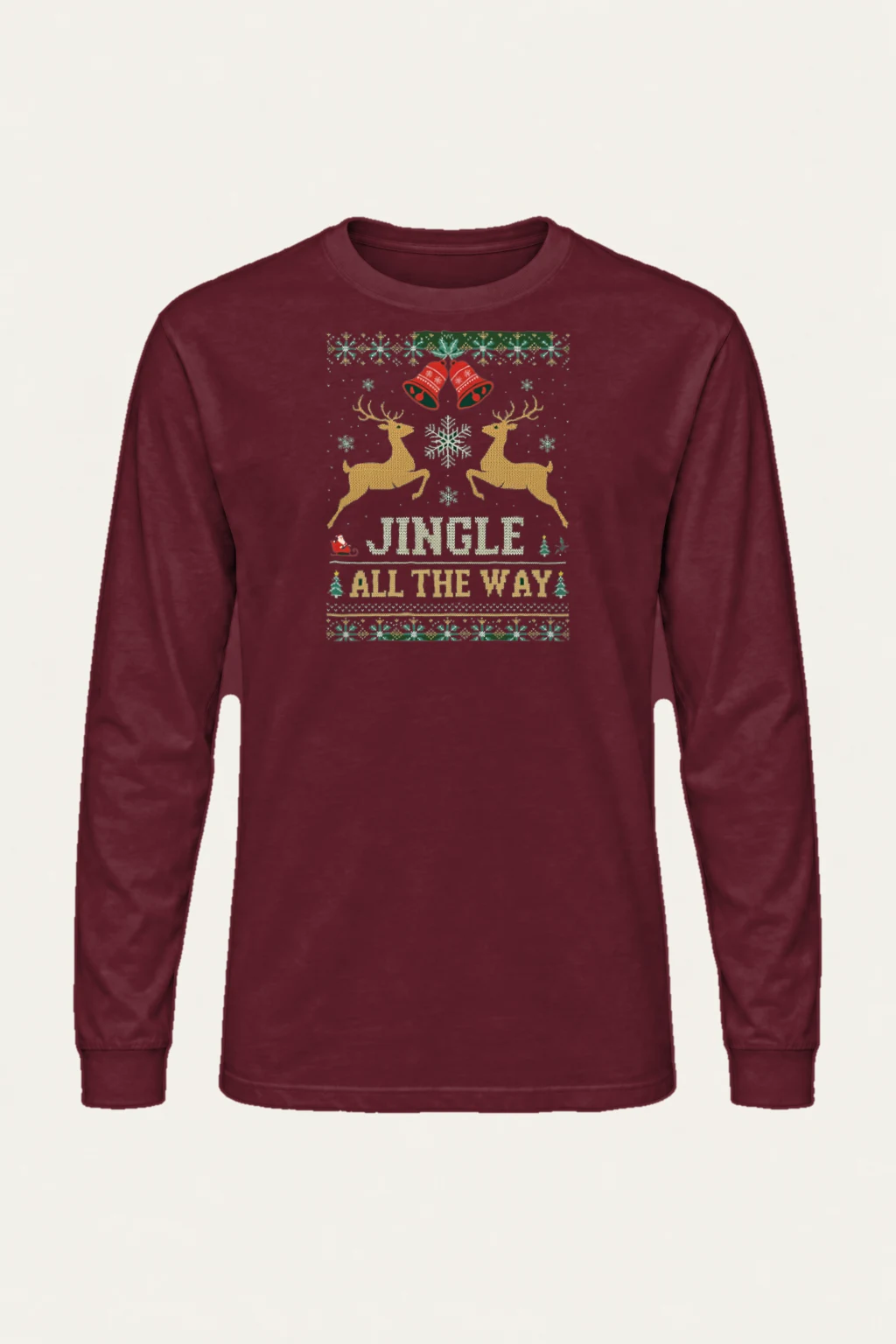 "Jingle All The Way" Unisex Longsleeve T-shirt | Gildan 2400