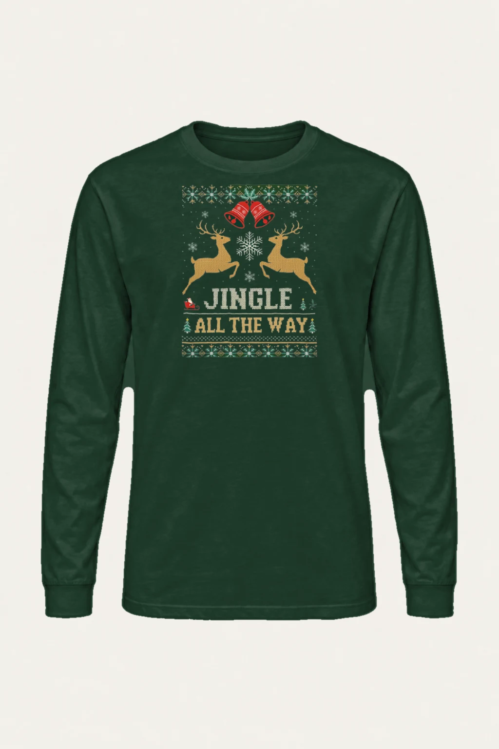 "Jingle All The Way" Unisex Longsleeve T-shirt | Gildan 2400