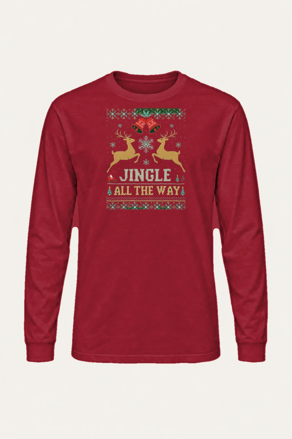 "Jingle All The Way" Unisex Longsleeve T-shirt | Gildan 2400