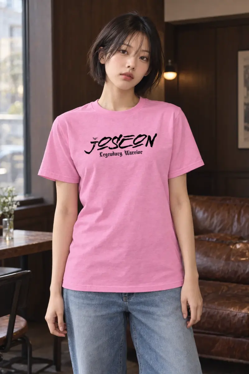 "Joseon Gothic Calligraphy" Heavyweight Unisex Crewneck T-shirt | Gildan 5000