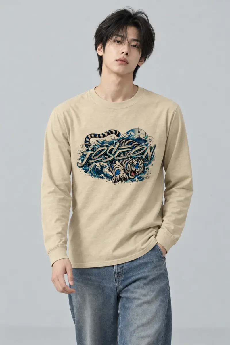 "Joseon Tiger Graffiti" Unisex Longsleeve T-shirt