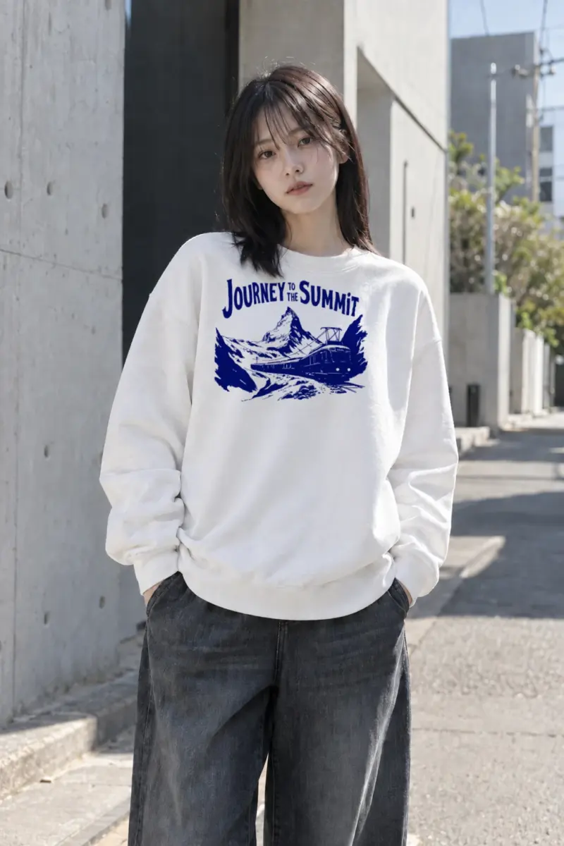 "Journey To The Summit" Heavy Blend Unisex Crewneck Sweatshirt | Gildan 18000